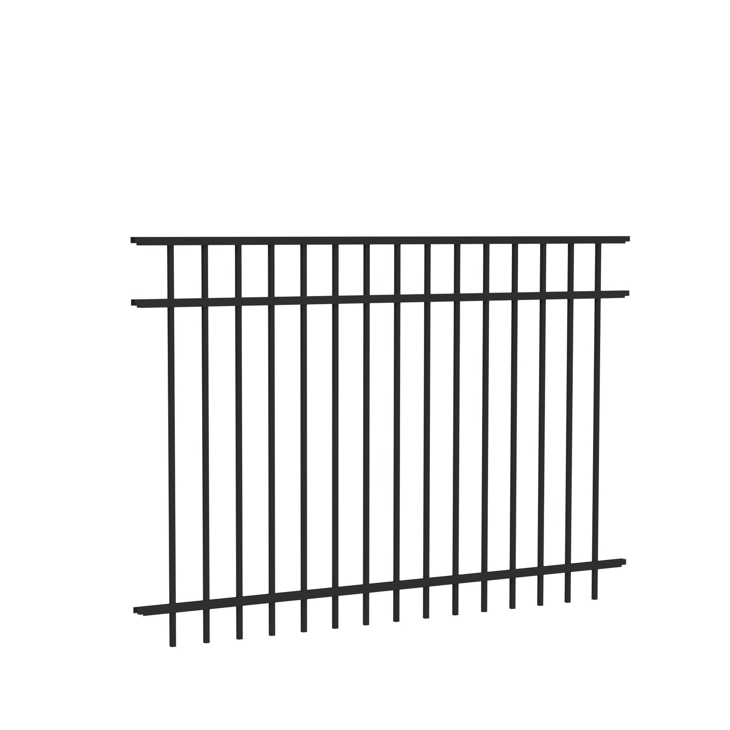 Granite Harbor Series - Fence Panel - 4' x 6' - ActiveYards - Black