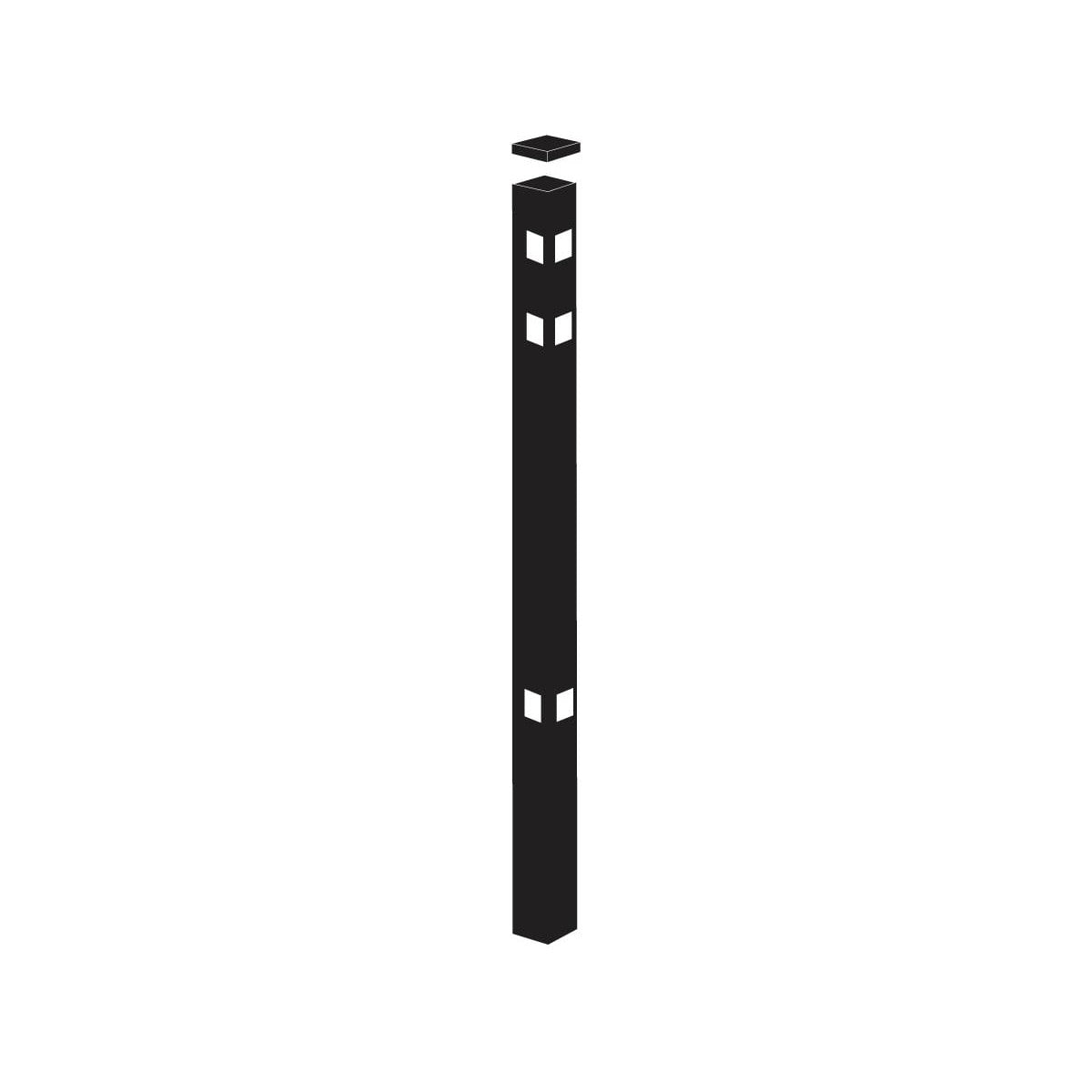 Corner Post - 2" x 2" x 82" (H) - ActiveYards - Black