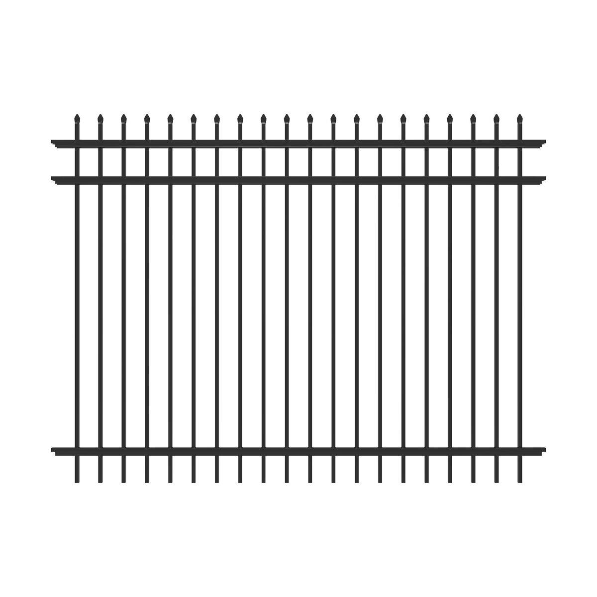 Marble Haven Series - Fence Panel - 6' x 8' - ActiveYards - Black
