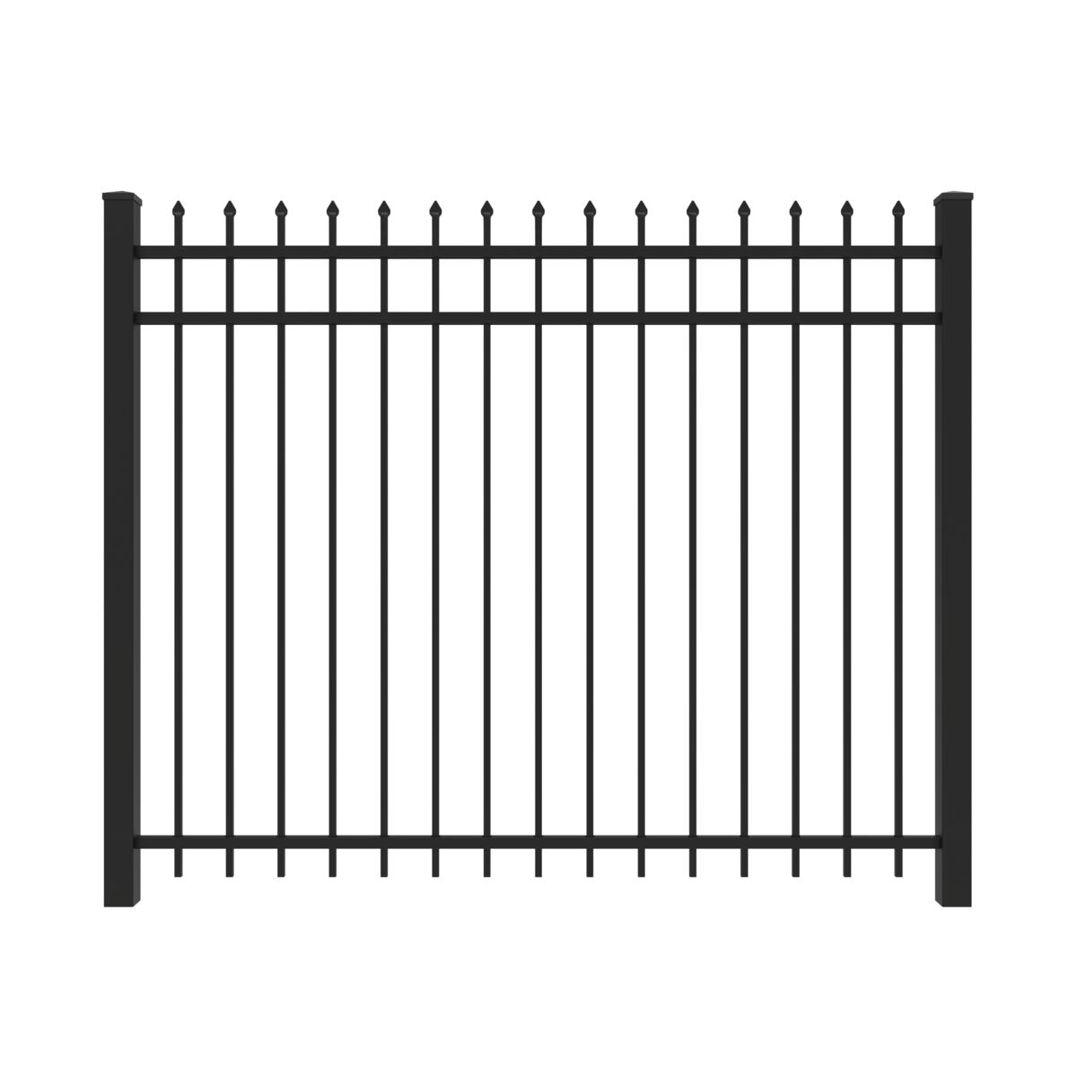 Marble Harbor Series - Fence Panel - 5' x 6' - ActiveYards - Black
