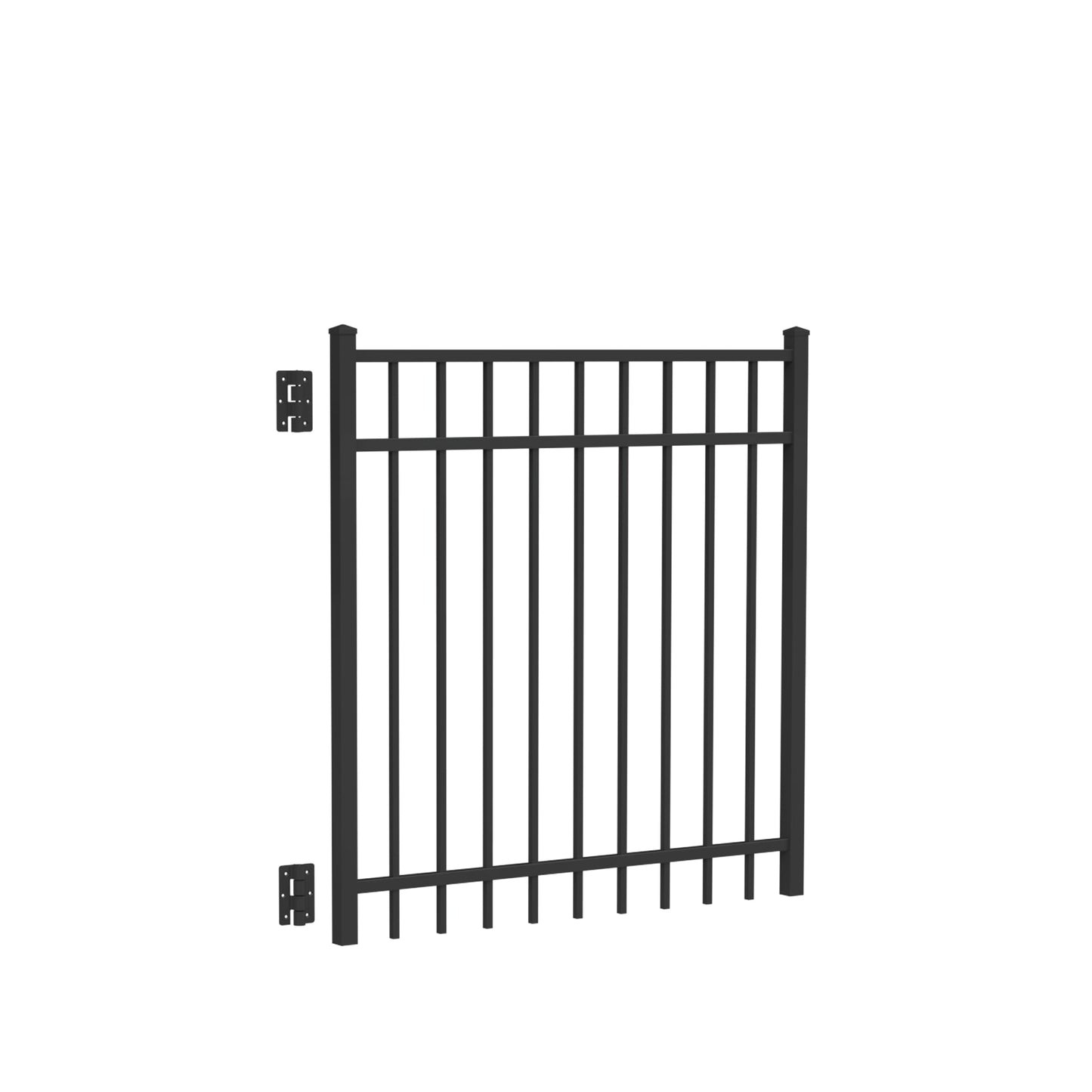 Granite Harbor Series - Straight Gate - 4' x 4' - ActiveYards - Black