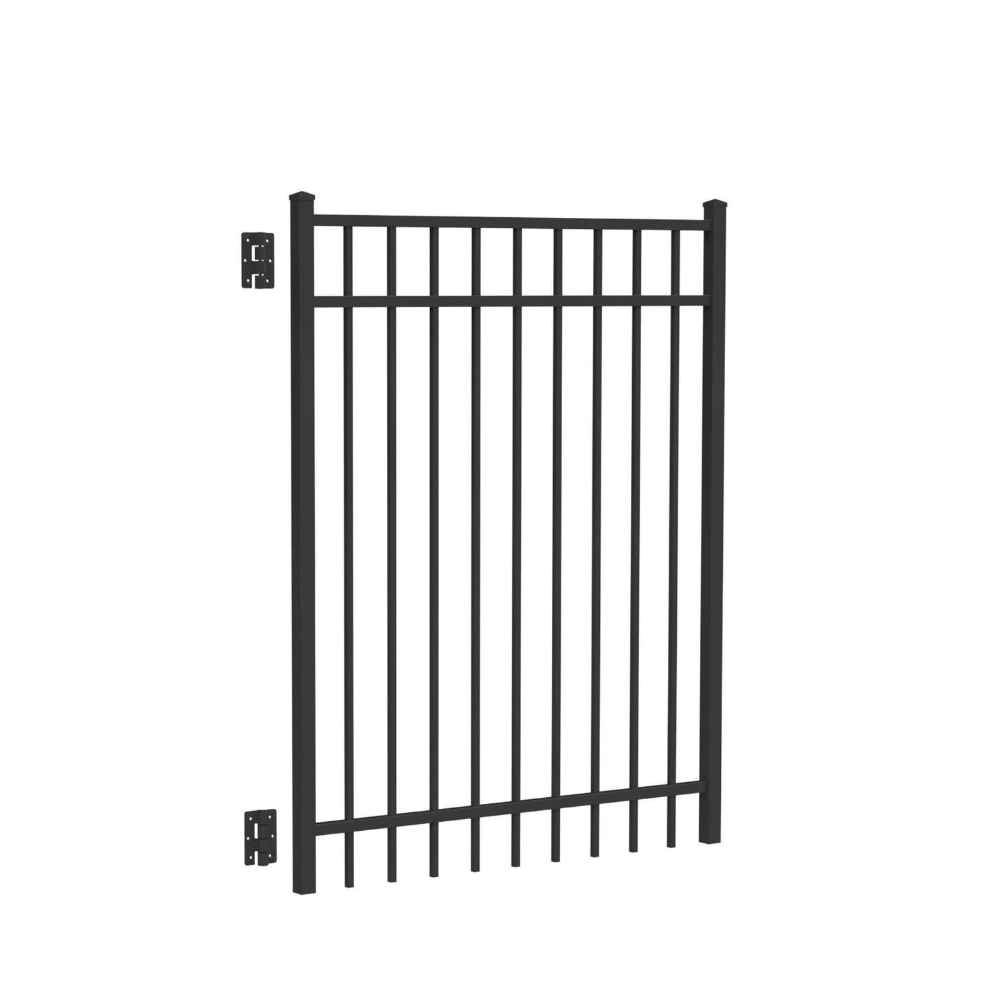 Granite Harbor Series - Straight Gate - 5' x 4' - ActiveYards - Black