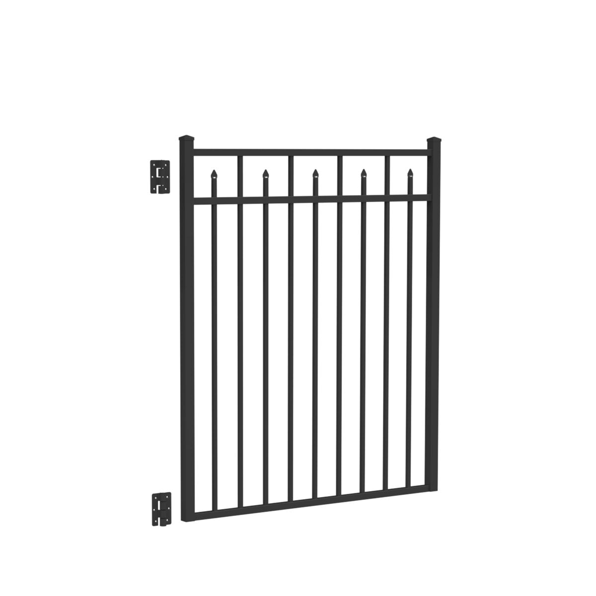 Amethyst DR Harbor Series - Straight Gate - 4½' x 4' - ActiveYards - Black