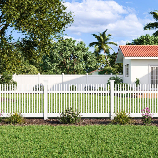 Chestnut Haven Series - Fence Panel - 4' x 8' - ActiveYards - White