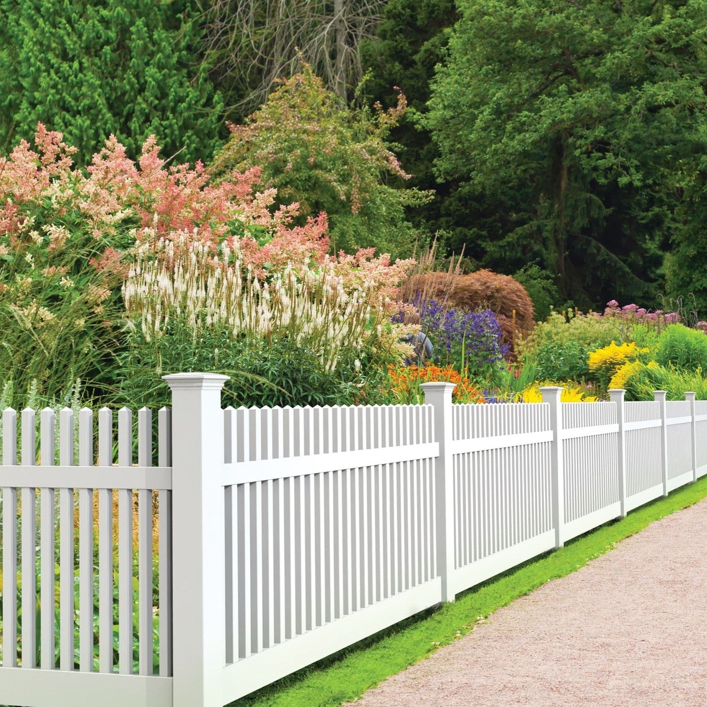 Chestnut Haven Series - Fence Panel - 4' x 8' - ActiveYards - White