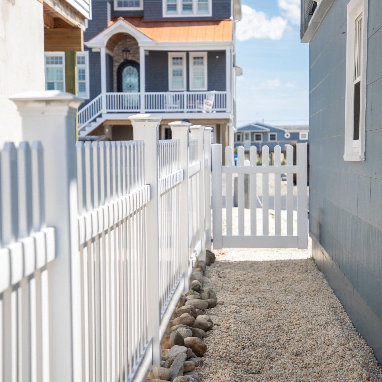 Silverbell Haven Series - Fence Panel - 4' x 8' - ActiveYards - White