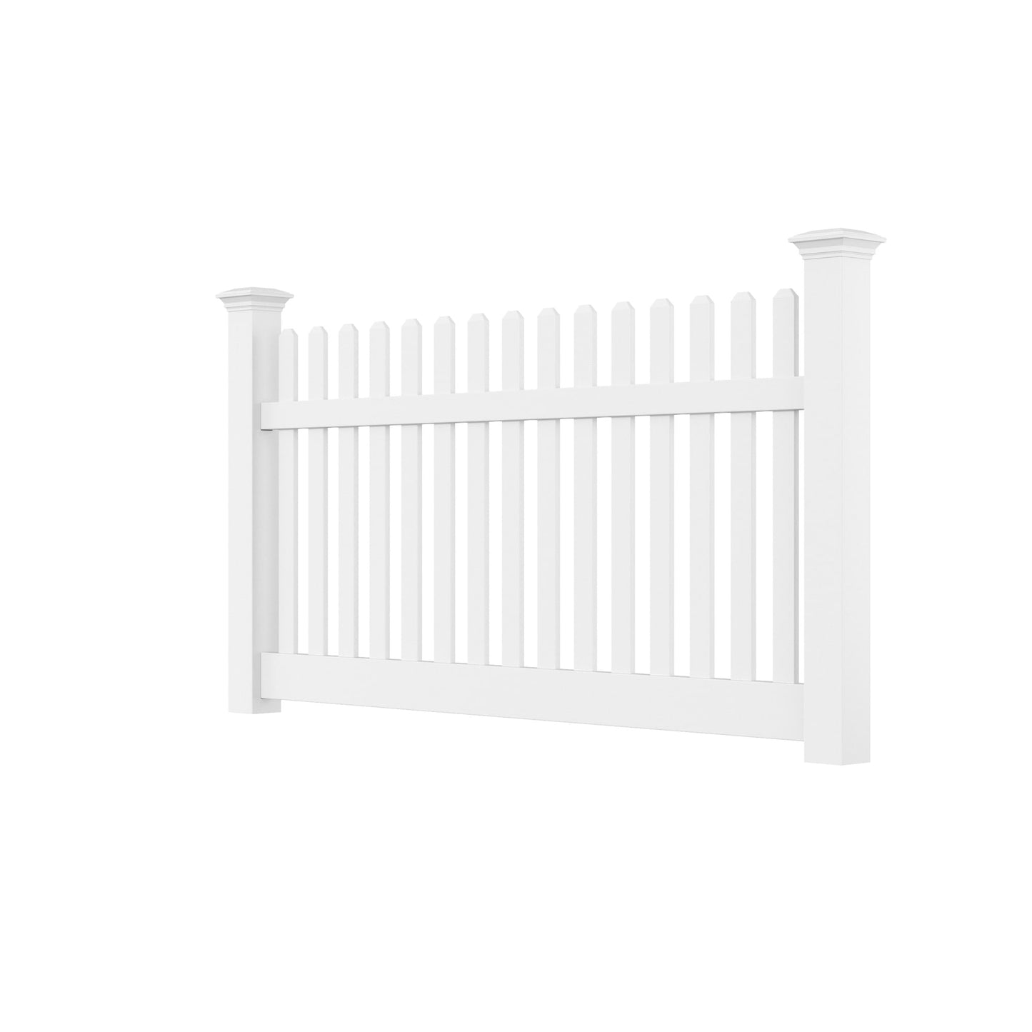 Silverbell Haven Series - Fence Panel - 4' x 8' - ActiveYards - White