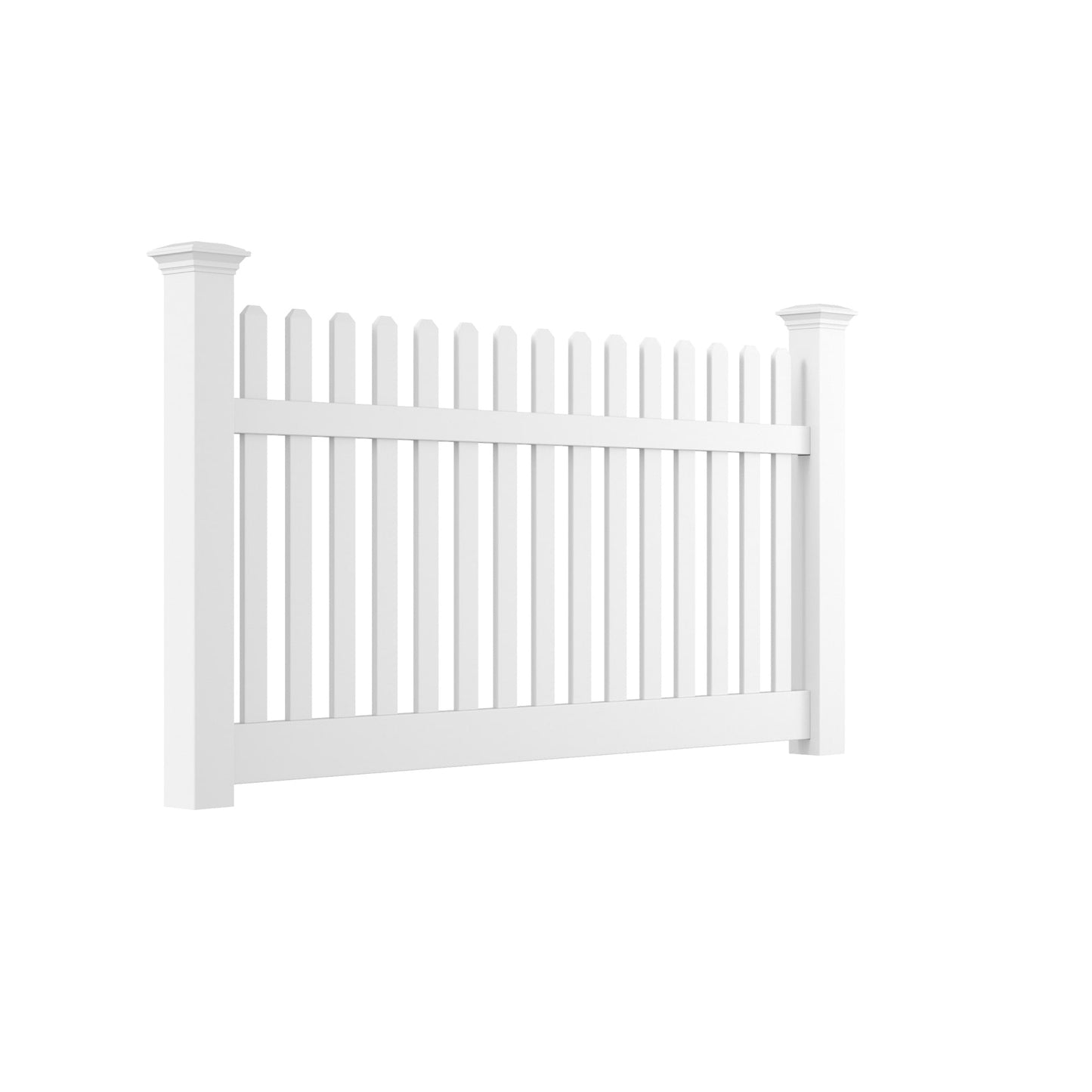 Silverbell Haven Series - Fence Panel - 4' x 8' - ActiveYards - White