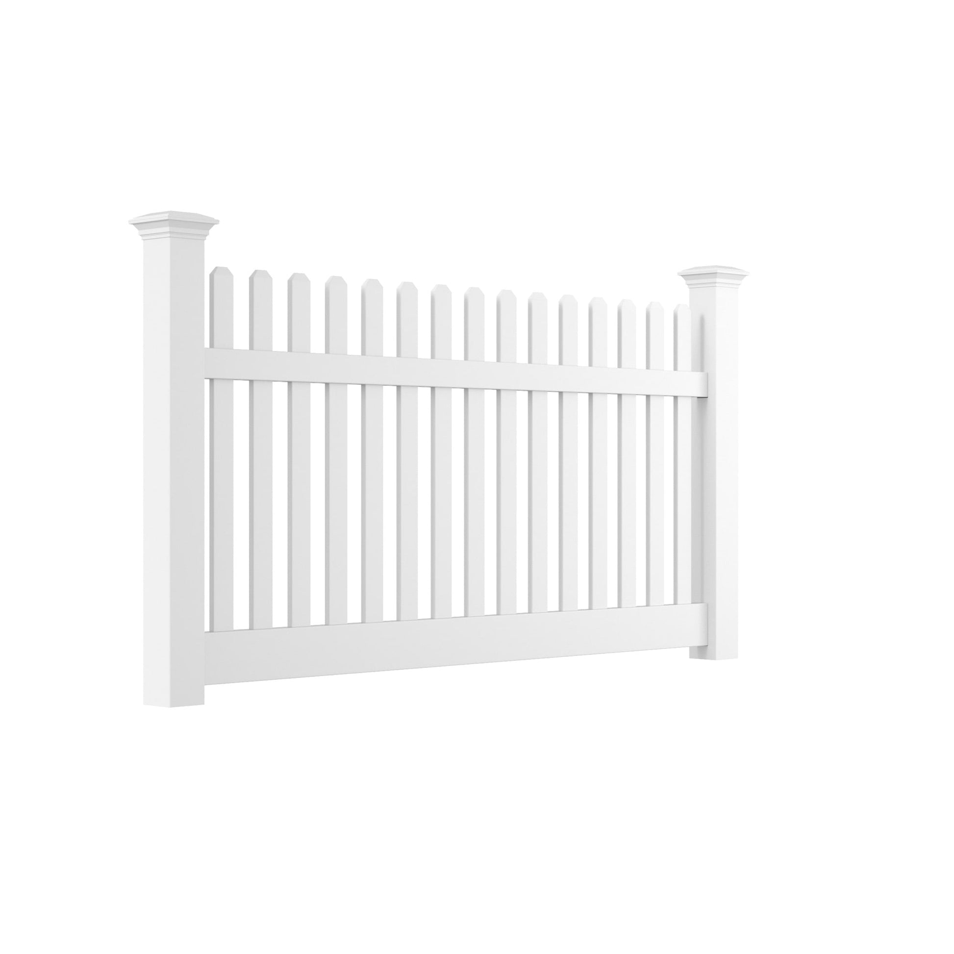 Silverbell Haven Series - Fence Panel - 4' x 8' - ActiveYards - White