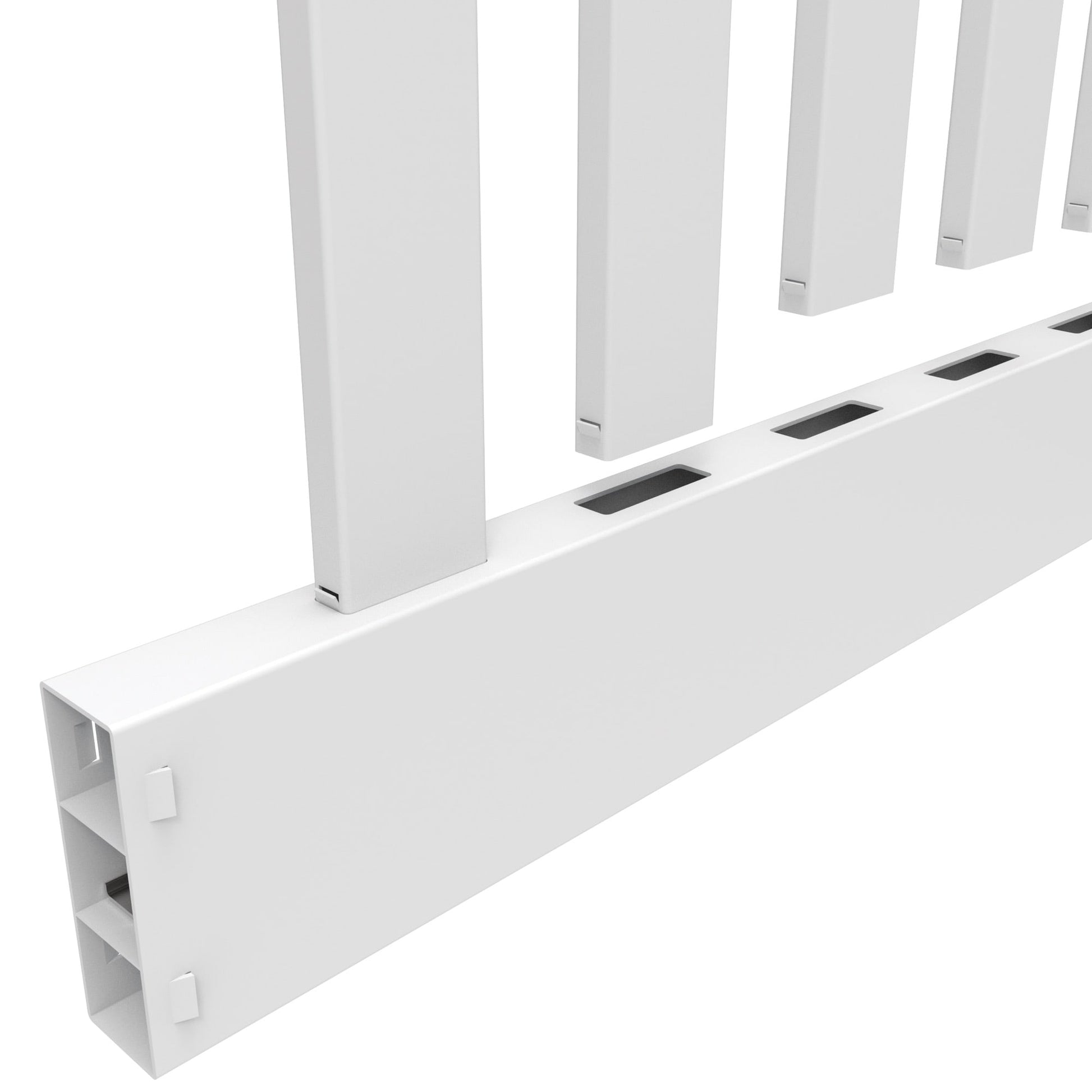 Silverbell Haven Series - Fence Panel - 4' x 8' - ActiveYards - White