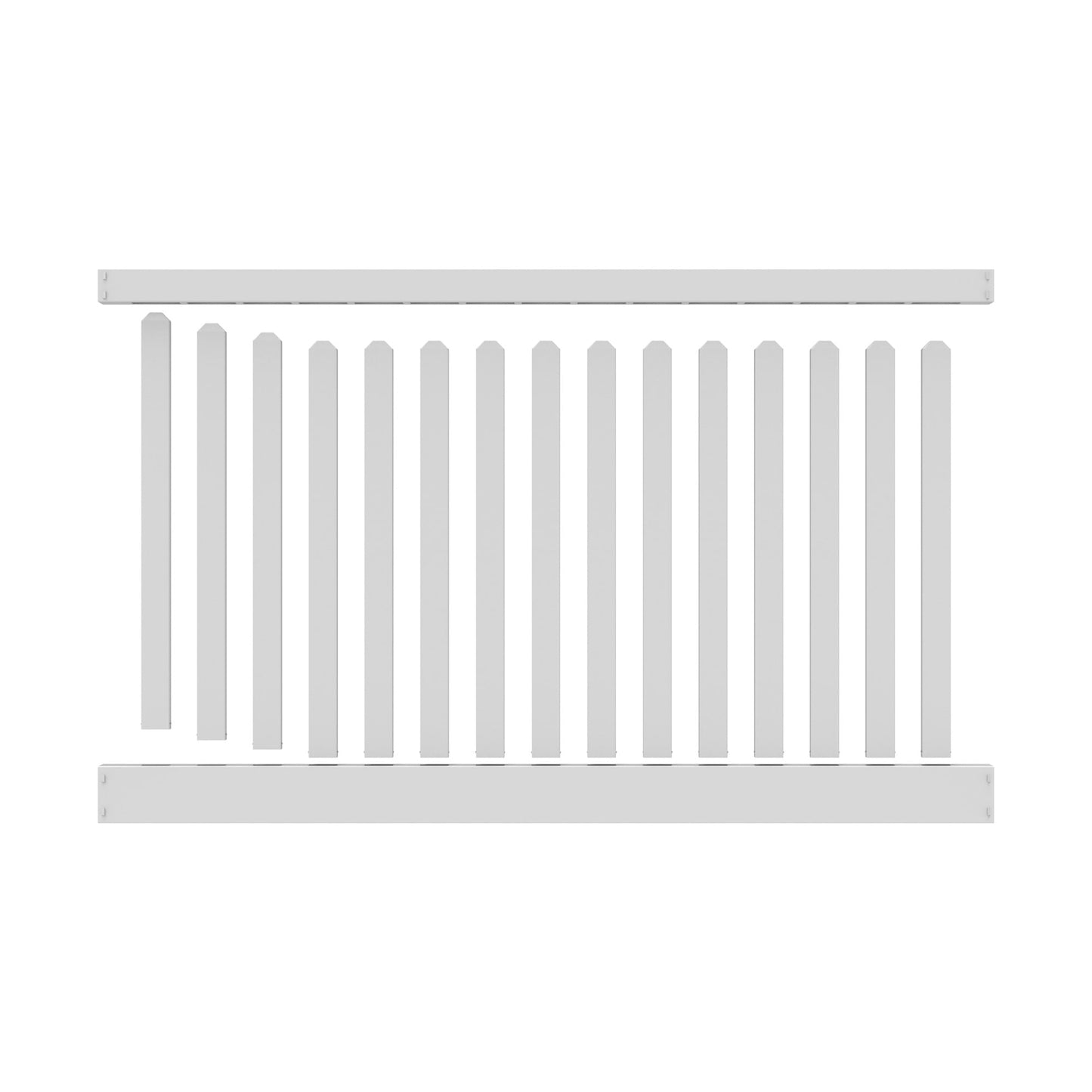 Silverbell Haven Series - Fence Panel - 4' x 8' - ActiveYards - White