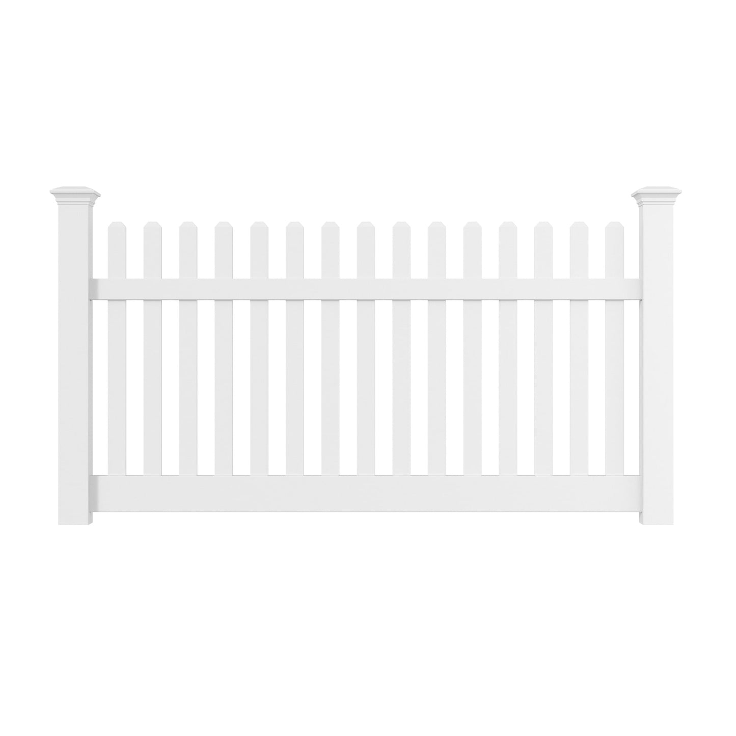 Silverbell Haven Series - Fence Panel - 4' x 8' - ActiveYards - White