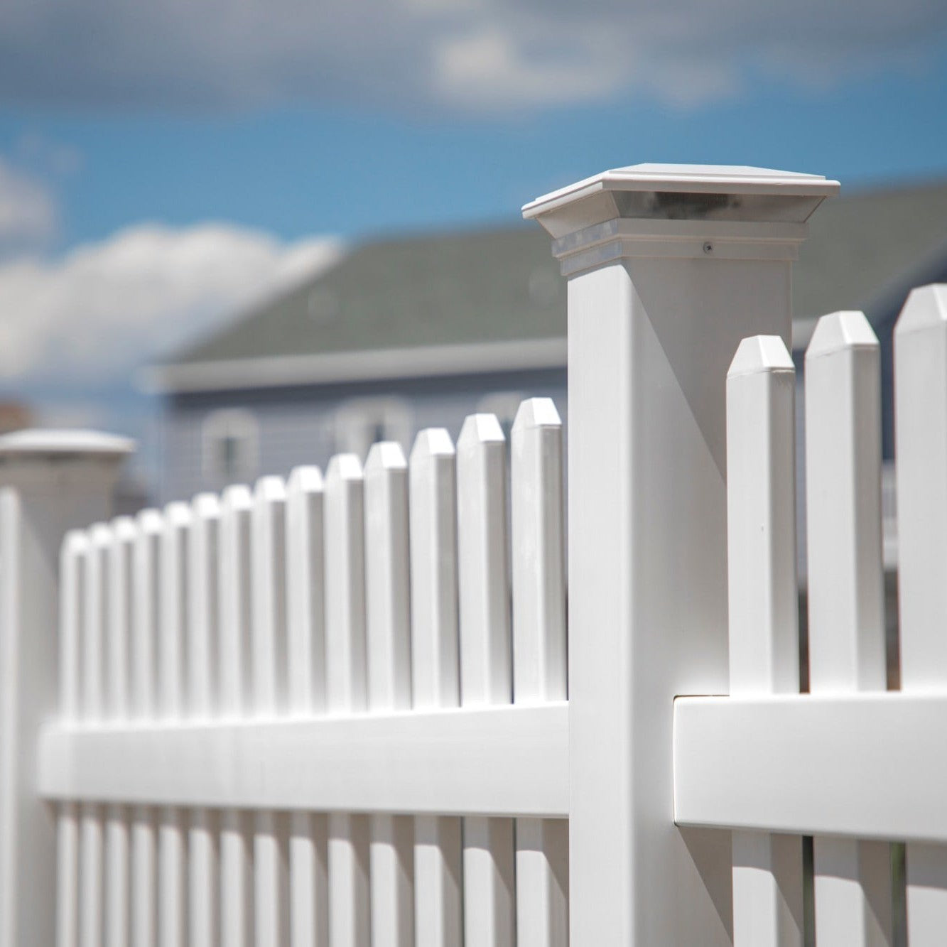 Silverbell Haven Series - Fence Panel - 4' x 8' - ActiveYards - White