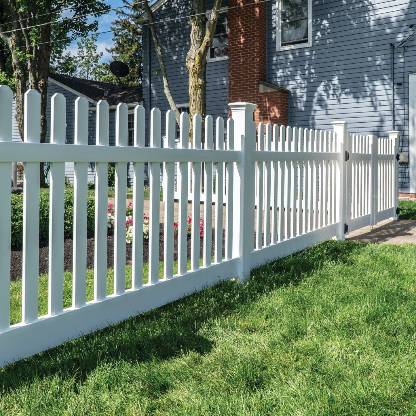 Silverbell Haven Series - Fence Panel - 4' x 8' - ActiveYards - White
