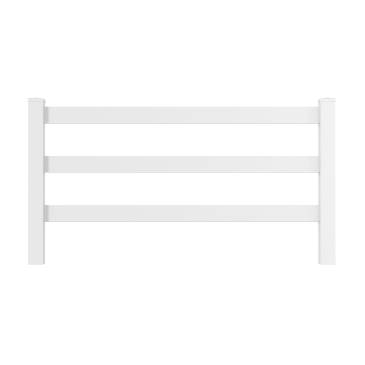 Ranch Rail 3-Rail Haven Series - Each - 1½" x 5½" x 96" - ActiveYards - White