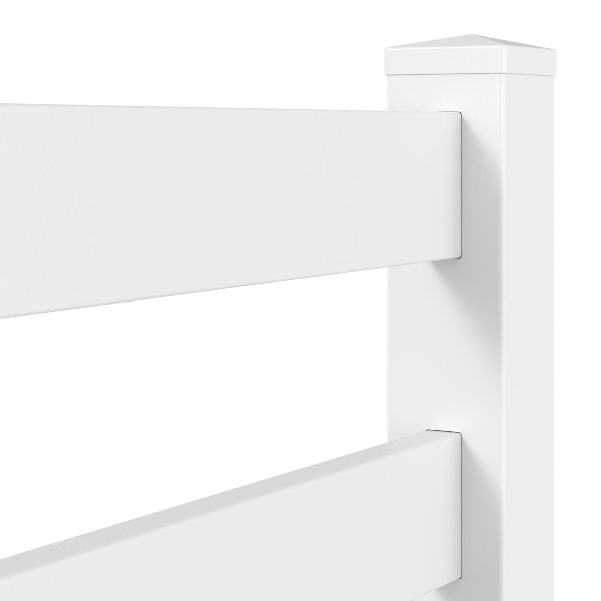 Ranch Rail 3-Rail Haven Series - Each - 1½" x 5½" x 96" - ActiveYards - White