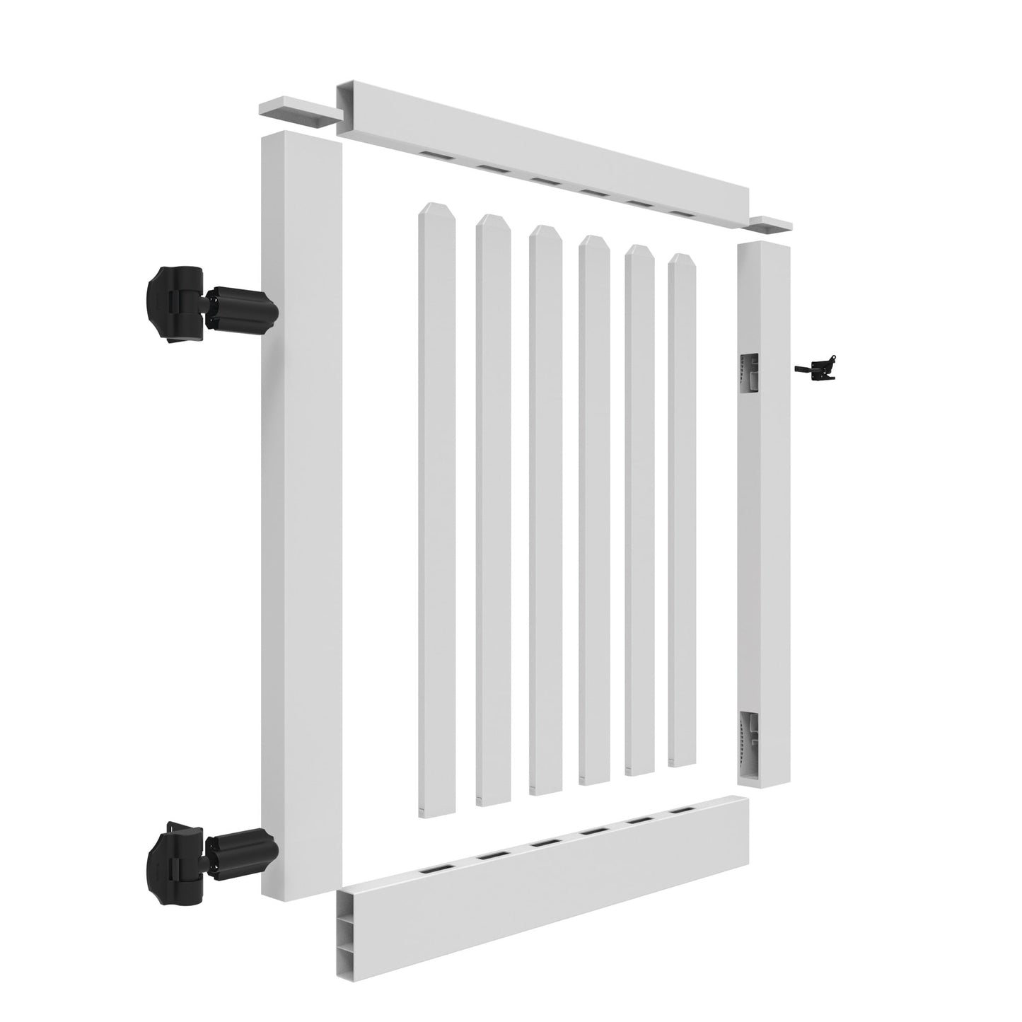 Silverbell Haven Series - Walk Gate - 4' x 46" - ActiveYards - White