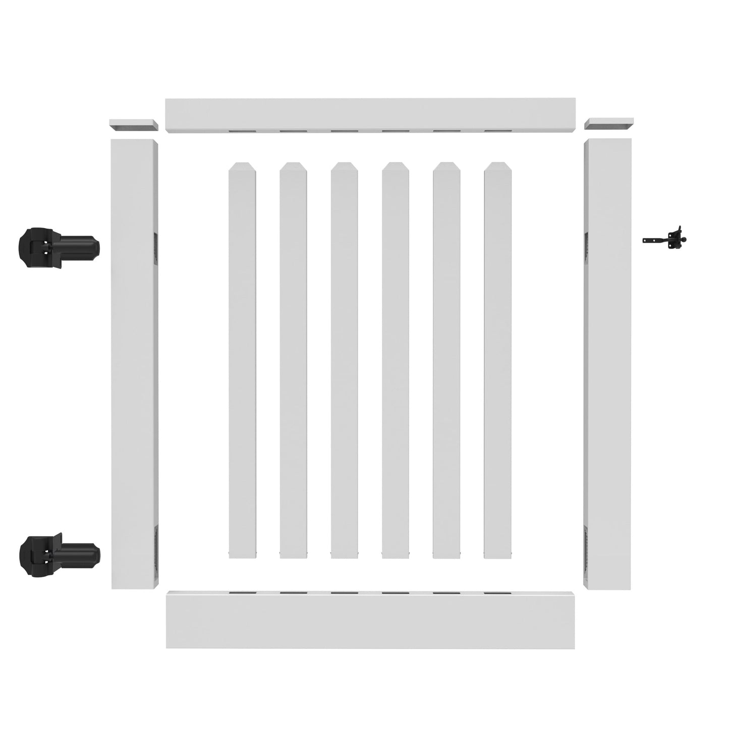 Silverbell Haven Series - Walk Gate - 4' x 46" - ActiveYards - White