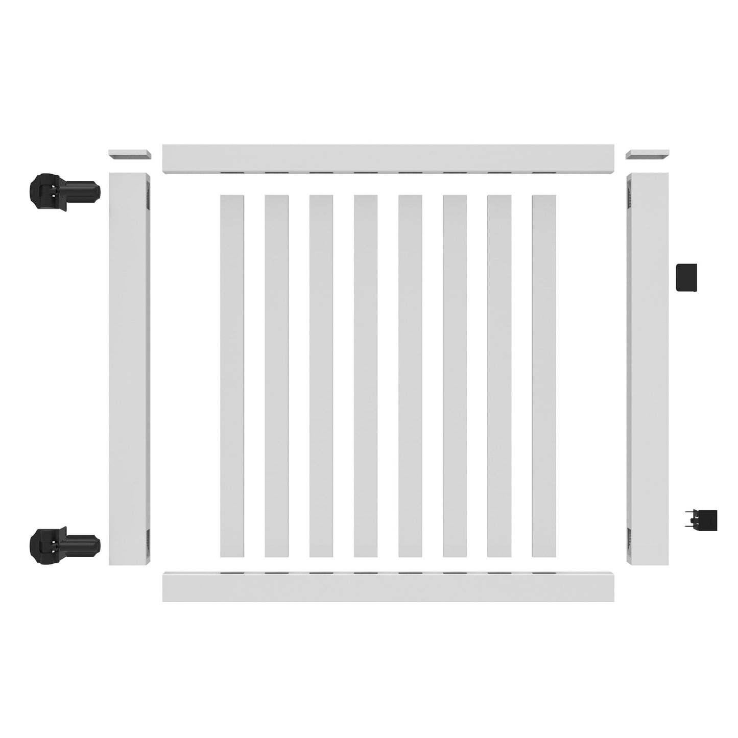 Greenbrier Haven Series - Drive Gate - 4' x 58" - ActiveYards - White