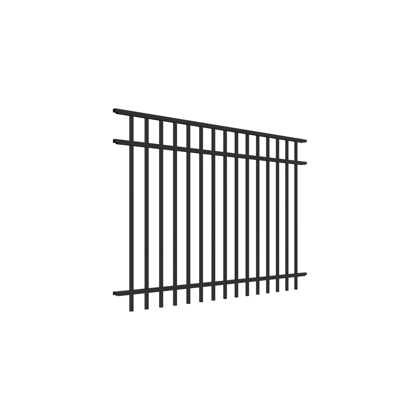 Granite Home Series - Fence Panel - 4' x 6' - ActiveYards - Black