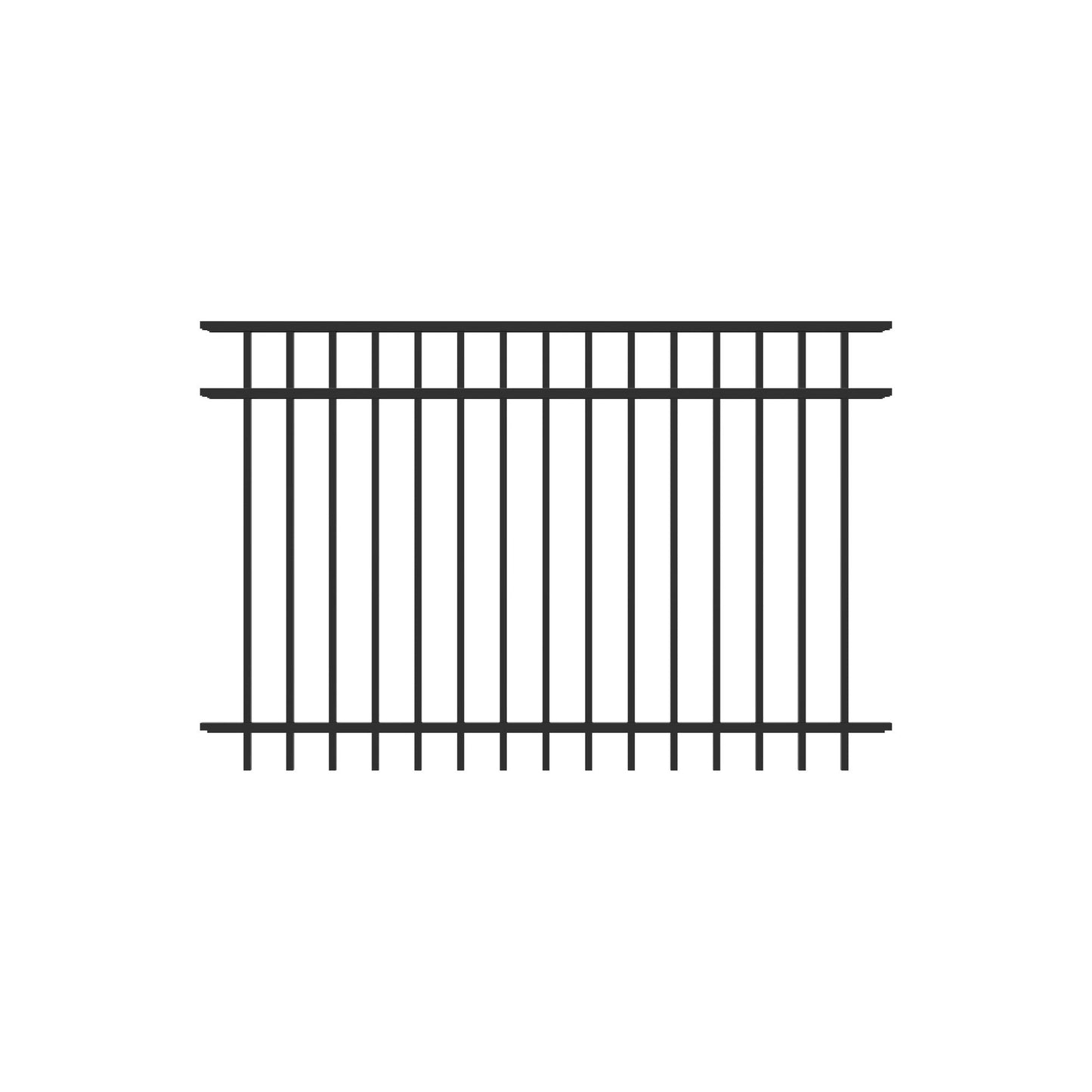 Granite Home Series - Fence Panel - 4' x 6' - ActiveYards - Black