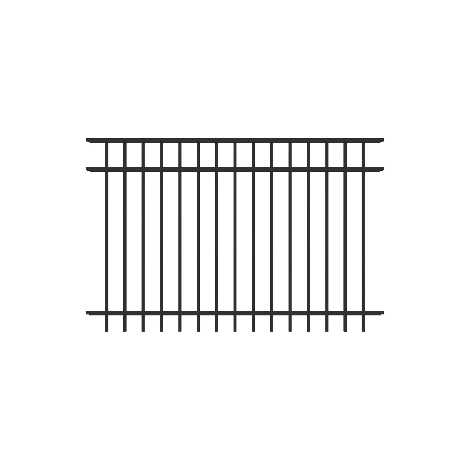 Granite Home Series - Fence Panel - 4' x 6' - ActiveYards - Black
