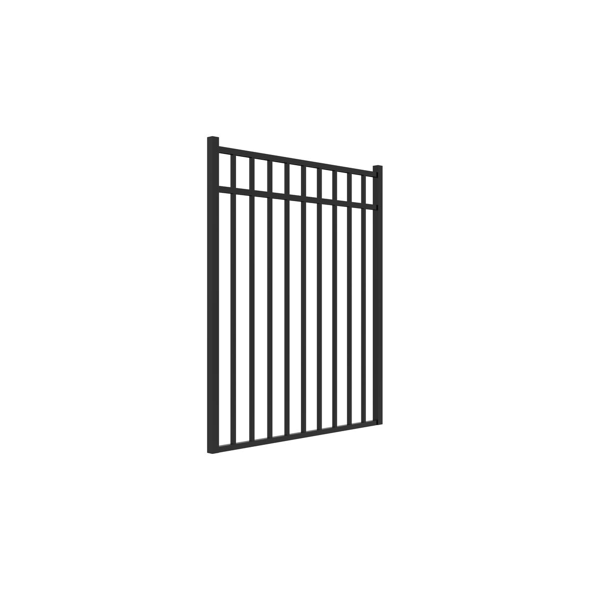 Granite DR Home Series - Straight Gate - 4½' x 4' - ActiveYards - Black