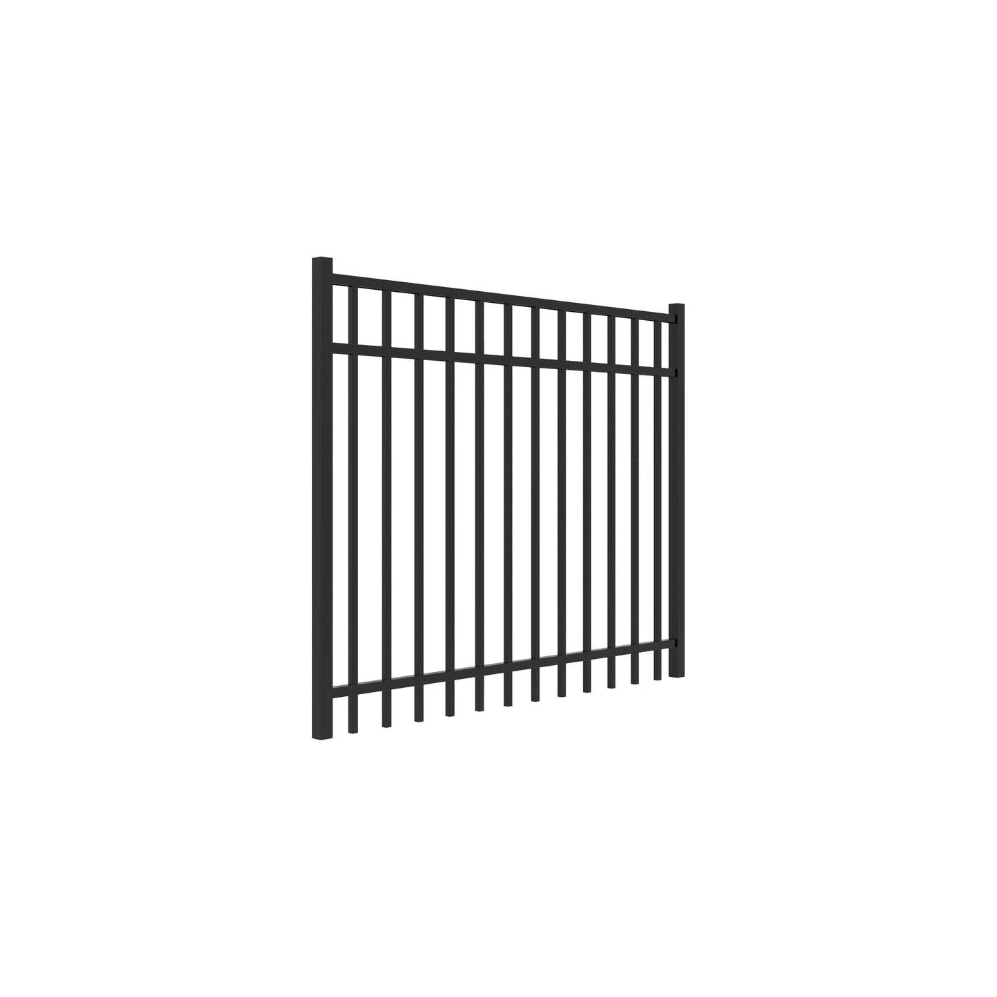 Granite Home Series - Straight Gate - 4' x 5' - ActiveYards - Black
