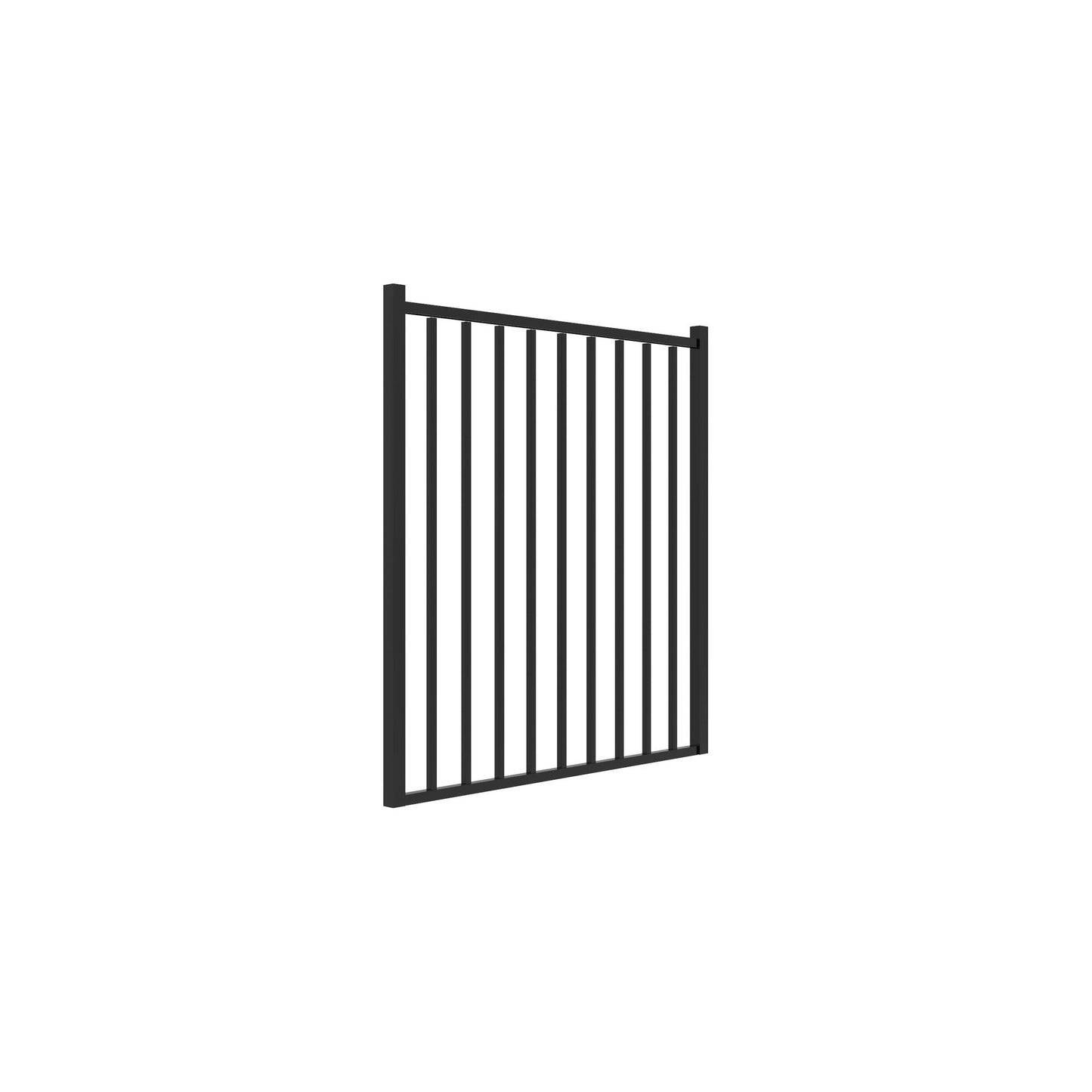 Bedrock Home Series - Straight Gate - 4' x 4' - ActiveYards - Black