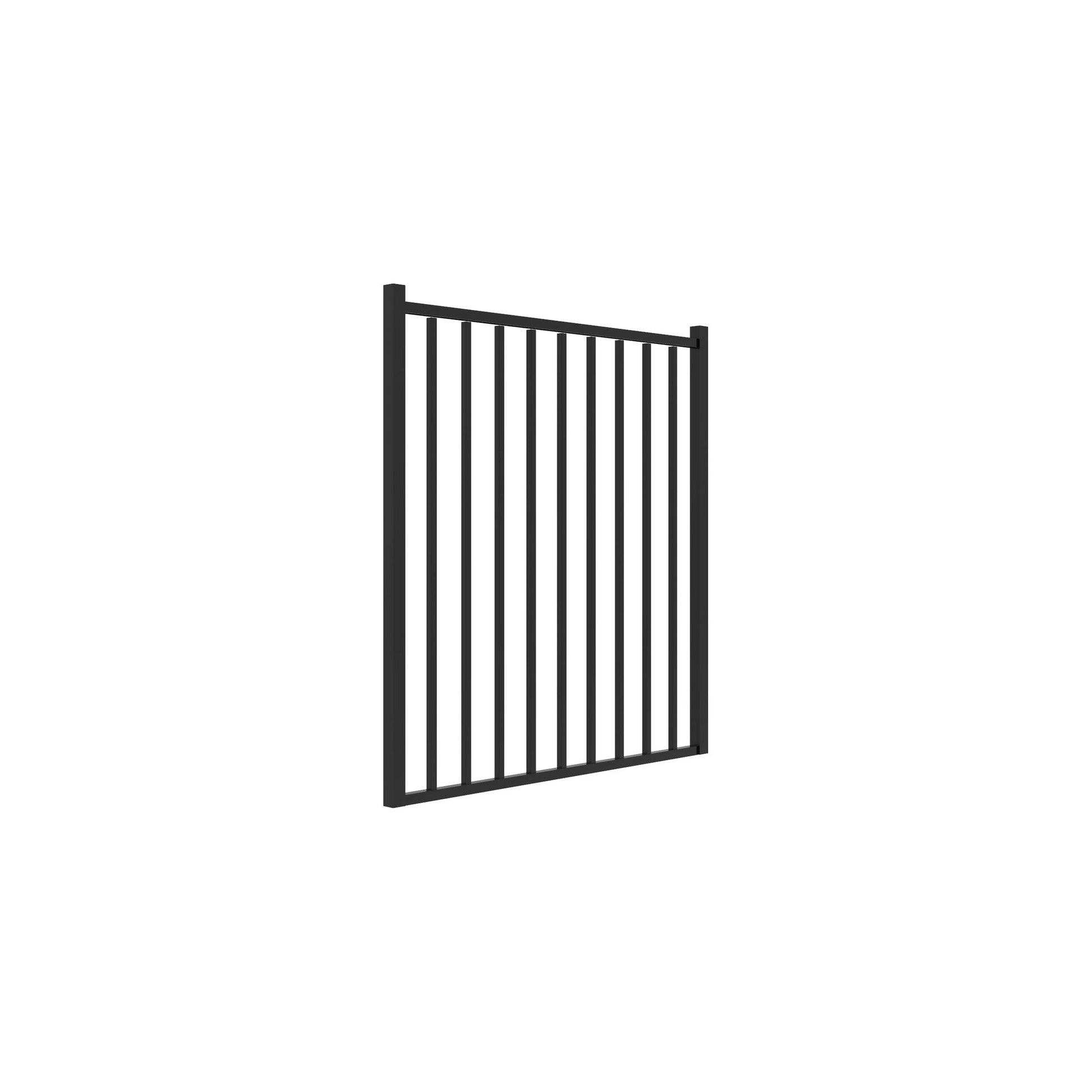 Bedrock Home Series - Straight Gate - 4' x 4' - ActiveYards - Black