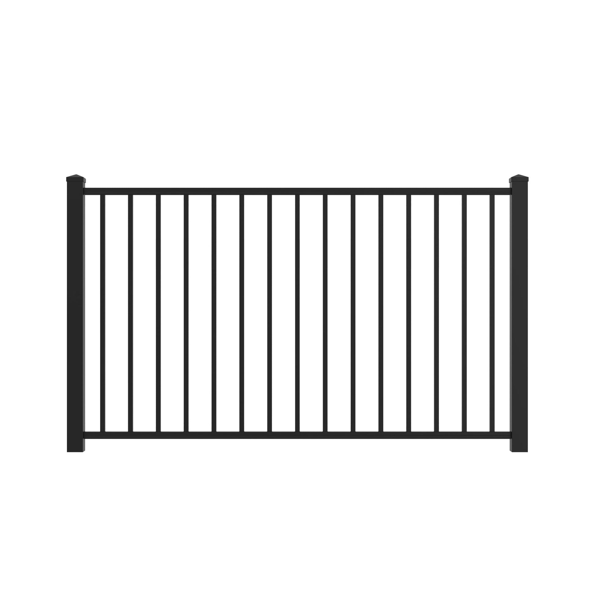 Bedrock Home Series - Fence Panel - 4' x 6' - ActiveYards - Black