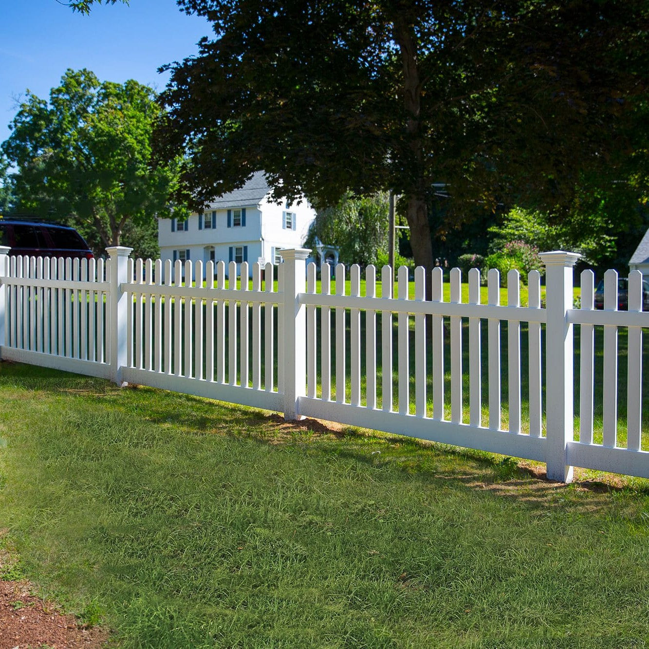 Silverbell Haven Series - Fence Panel - 4' x 8' - ActiveYards - White
