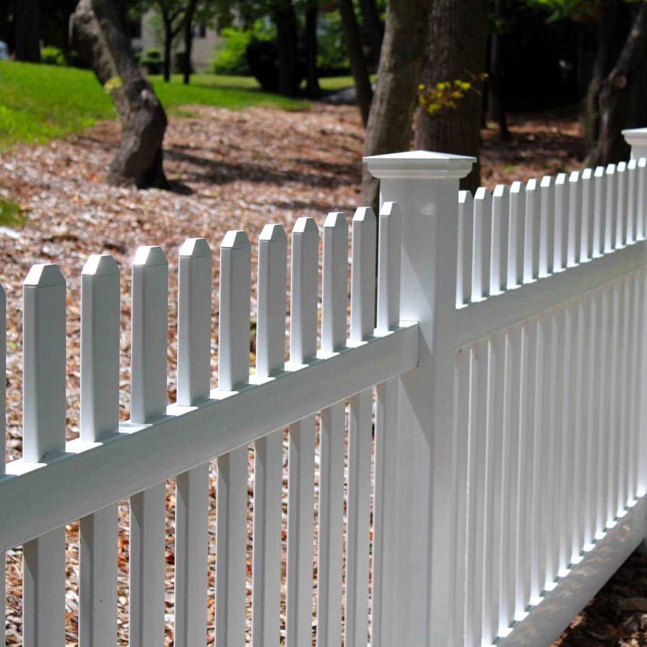 Silverbell Haven Series - Fence Panel - 4' x 8' - ActiveYards - White