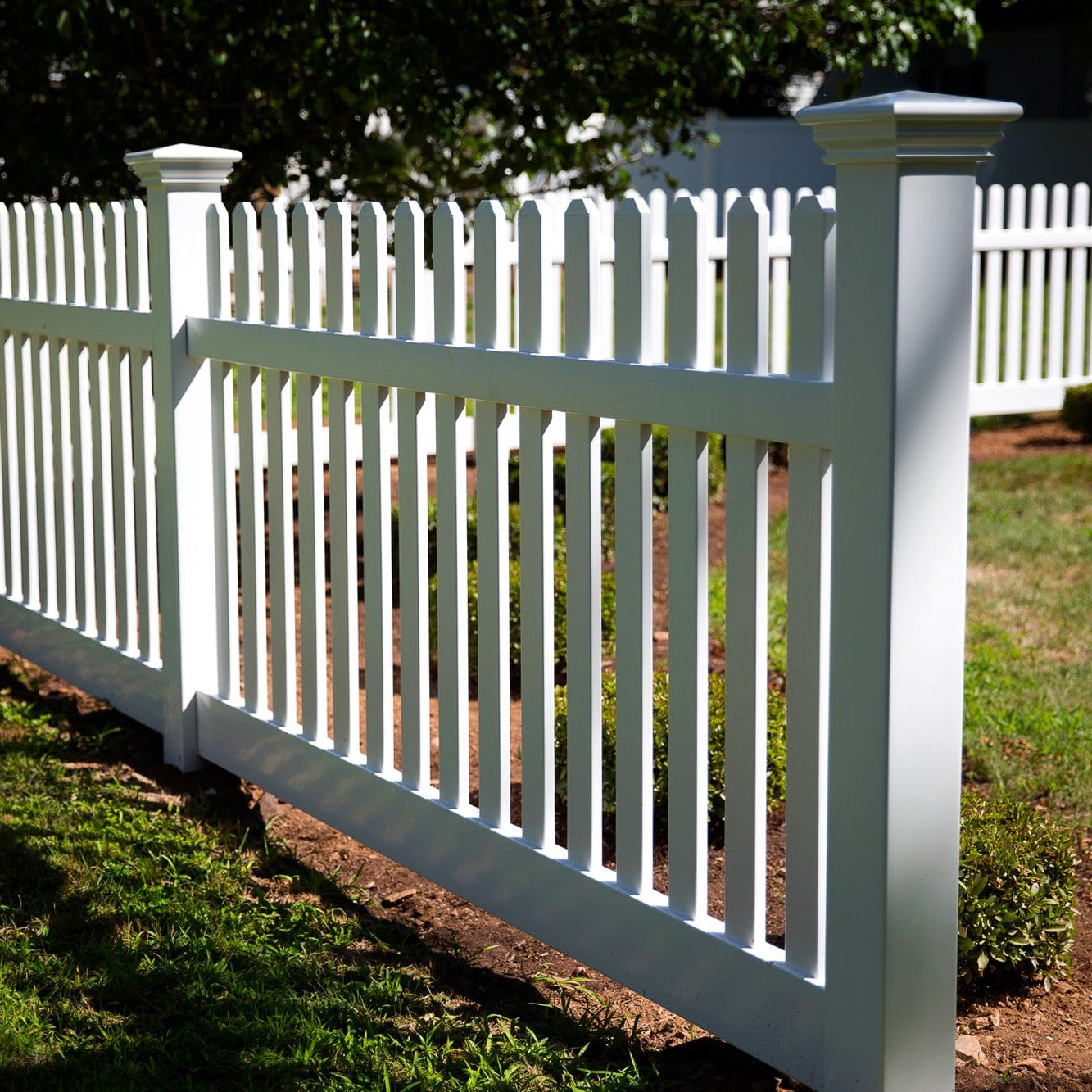 Silverbell Haven Series - Fence Panel - 4' x 8' - ActiveYards - White