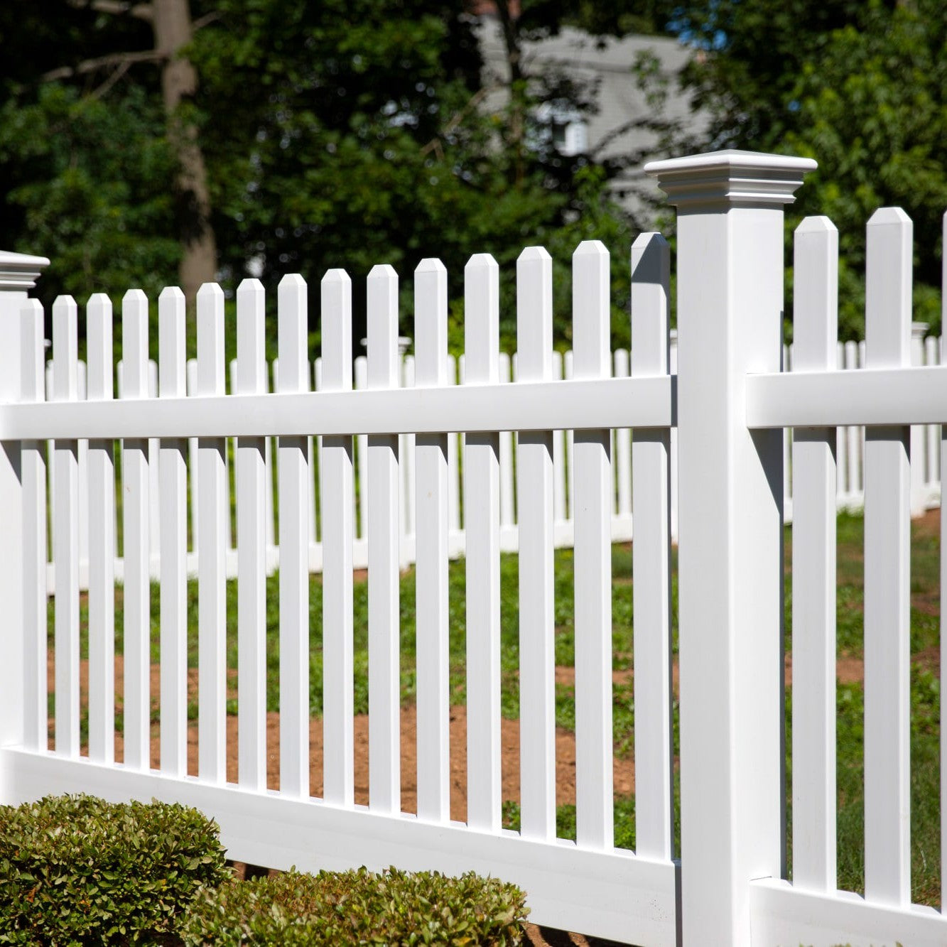 Silverbell Haven Series - Fence Panel - 4' x 8' - ActiveYards - White