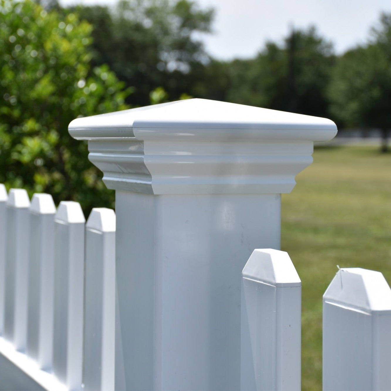 Silverbell Haven Series - Fence Panel - 4' x 8' - ActiveYards - White