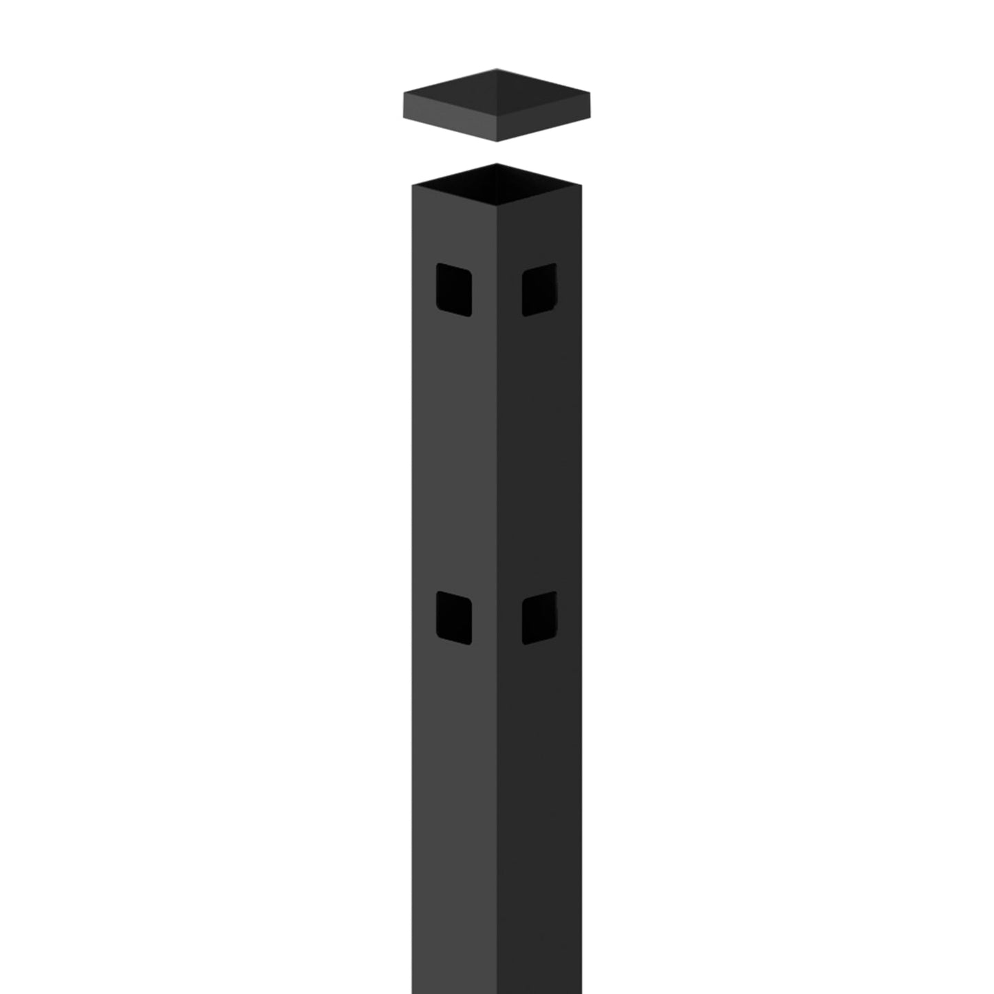 Corner Post - 2" x 2" x 88" (I) - ActiveYards - Black