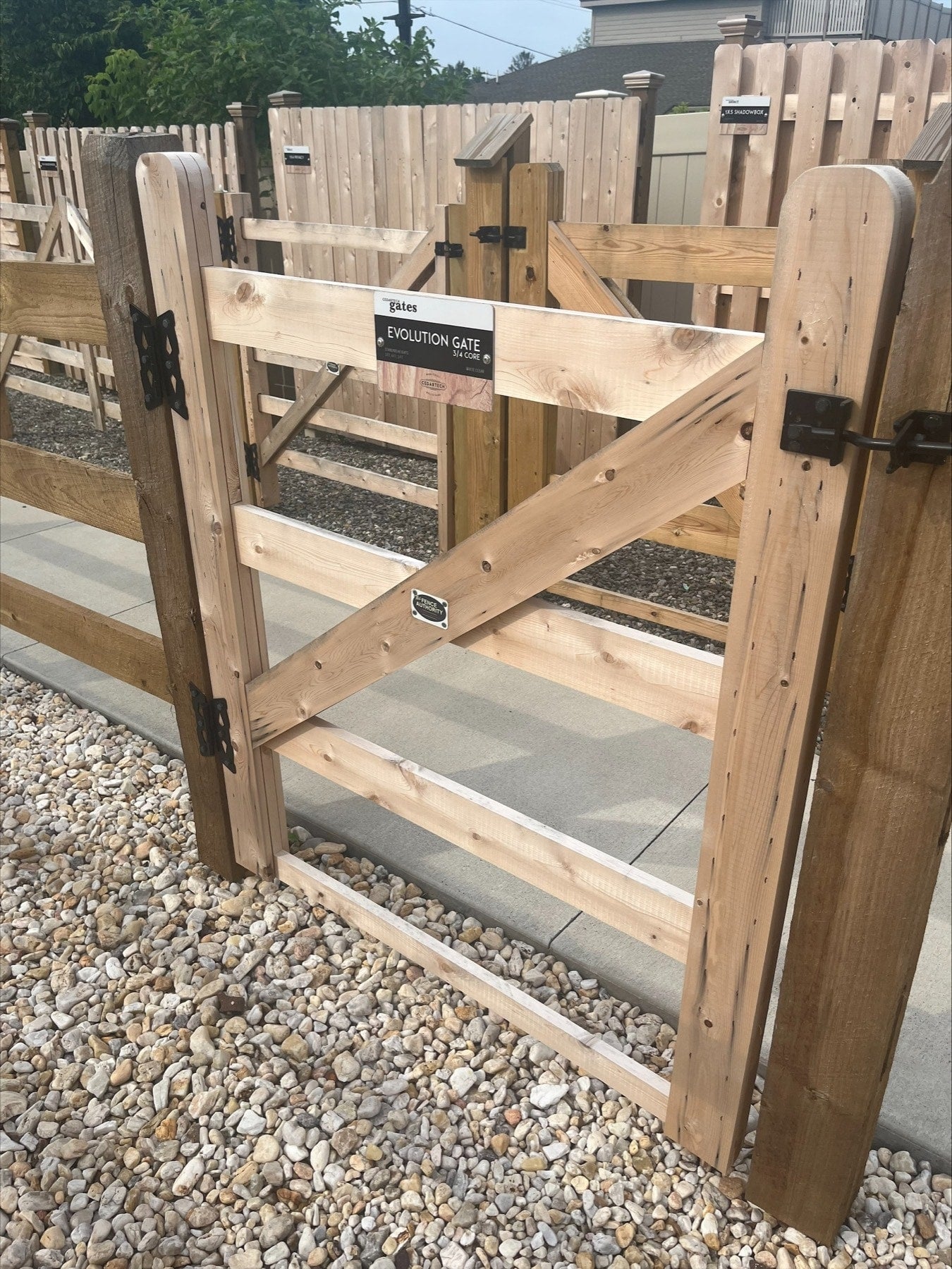 Evolution 3/4 Core Cedar 3 Board - Single Gate - 4' x 4' - Cedartech - Unknown