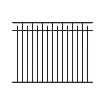 Amethyst DR Harbor Series - Fence Panel - 4½' x 6' Drop Rail - ActiveYards - Black