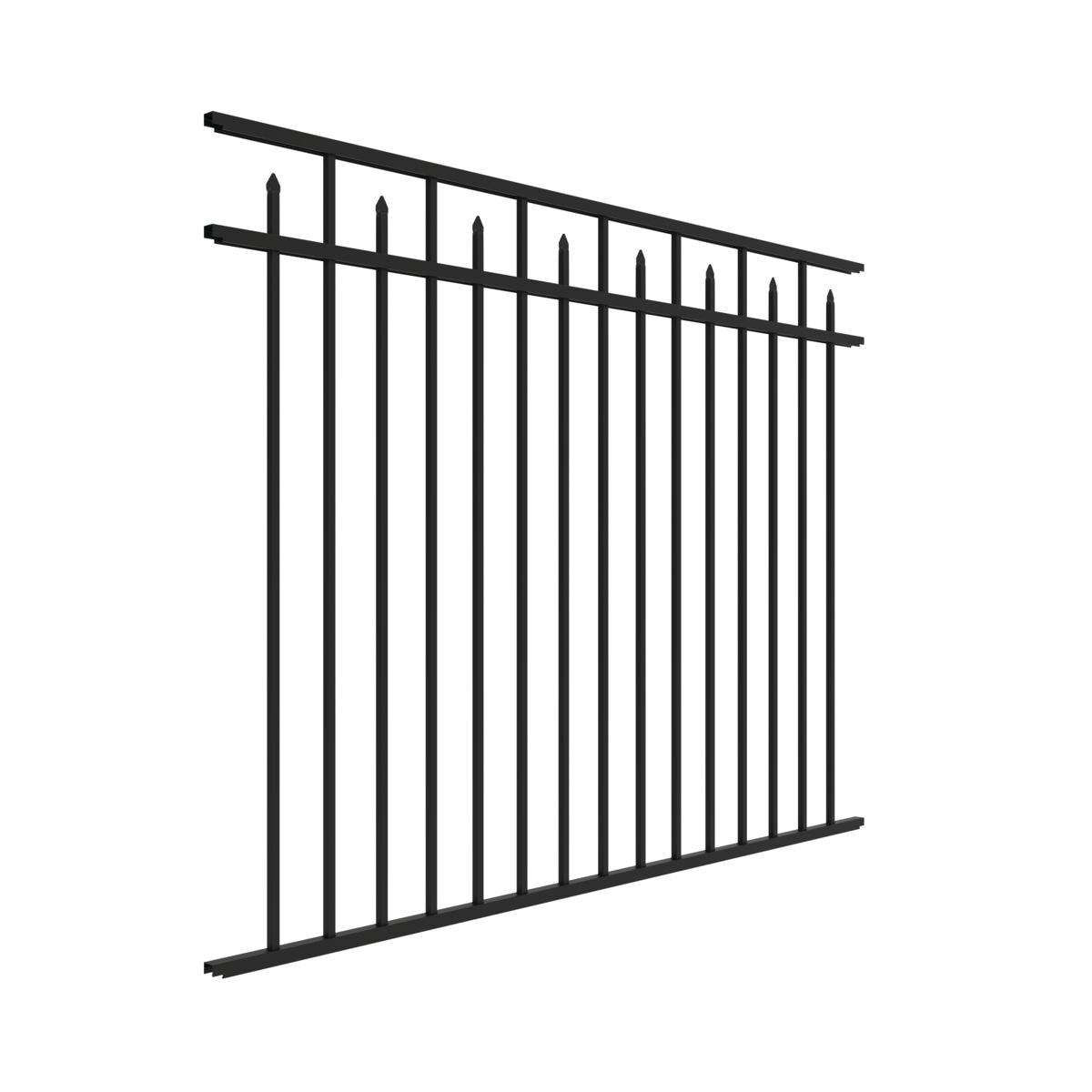 Amethyst DR Harbor Series - Fence Panel - 4½' x 6' Drop Rail - ActiveYards - Black