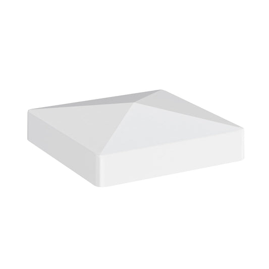 Pyramid Post Cap - 5" x 5" - ActiveYards - White