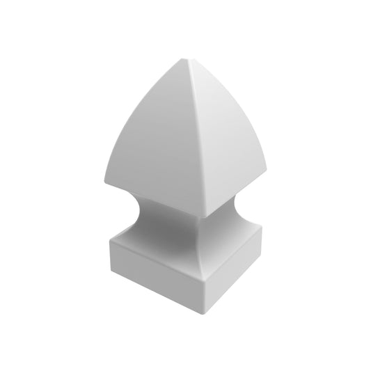 Gothic Post Cap - 5" x 5" - ActiveYards - White