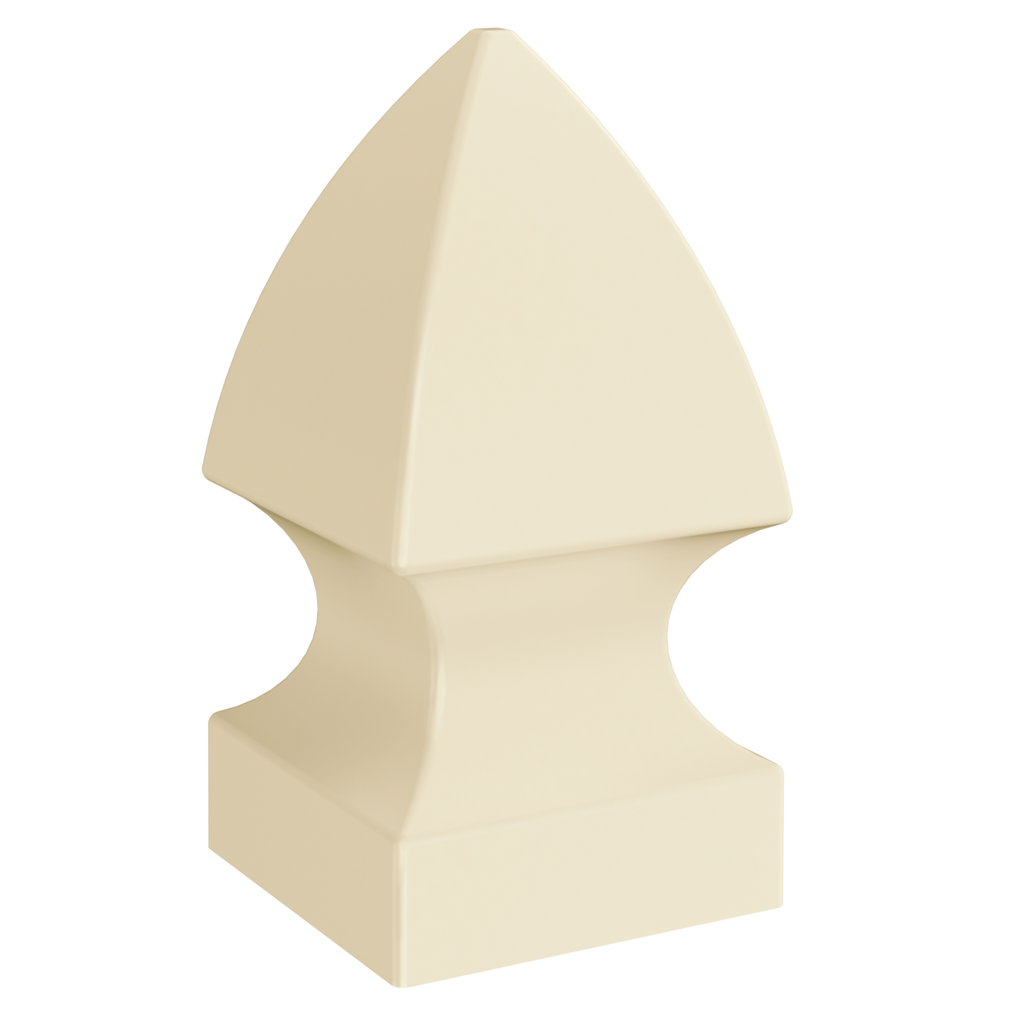 5" x 5" - Vinyltech Post Cap - Color: White - Type: Gothic
