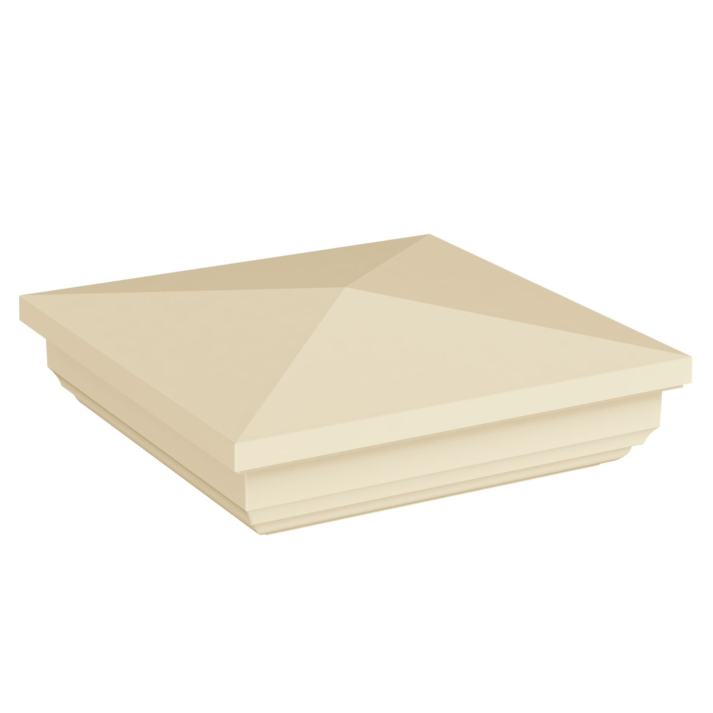 5" x 5" - Vinyltech Post Cap - Color: White - Type: New England