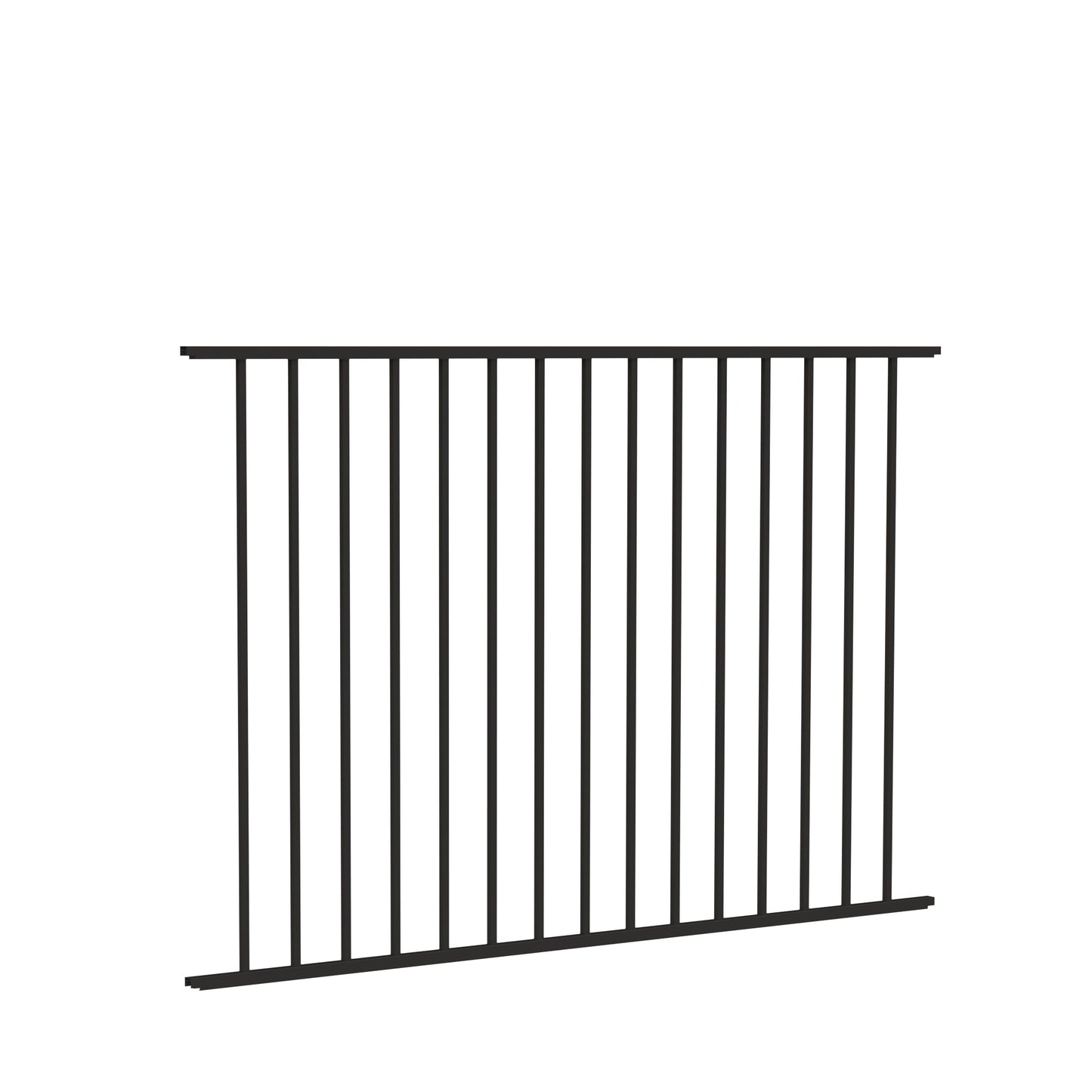 Bedrock Harbor Series - Fence Panel - 4' x 6' - ActiveYards - Black