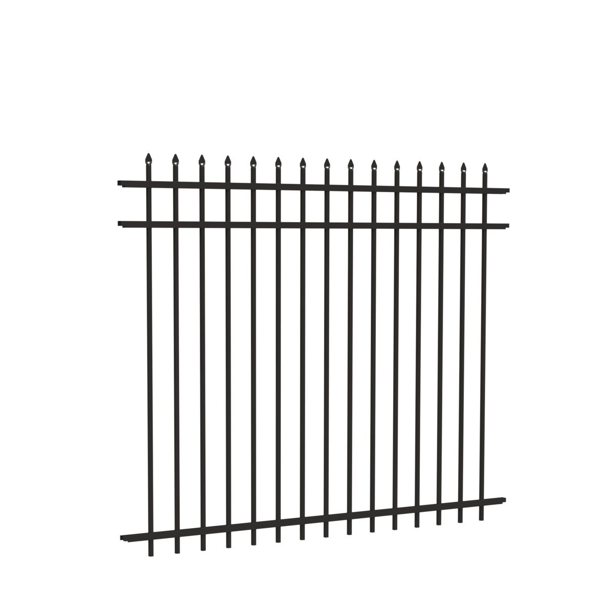 Marble Harbor Series - Fence Panel - 5' x 6' - ActiveYards - Black