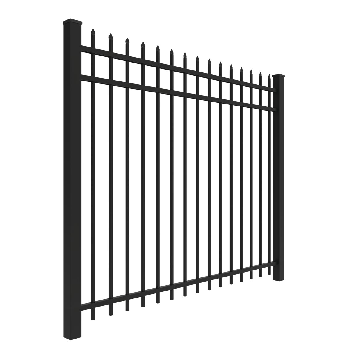 Marble Harbor Series - Fence Panel - 5' x 6' - ActiveYards - Black