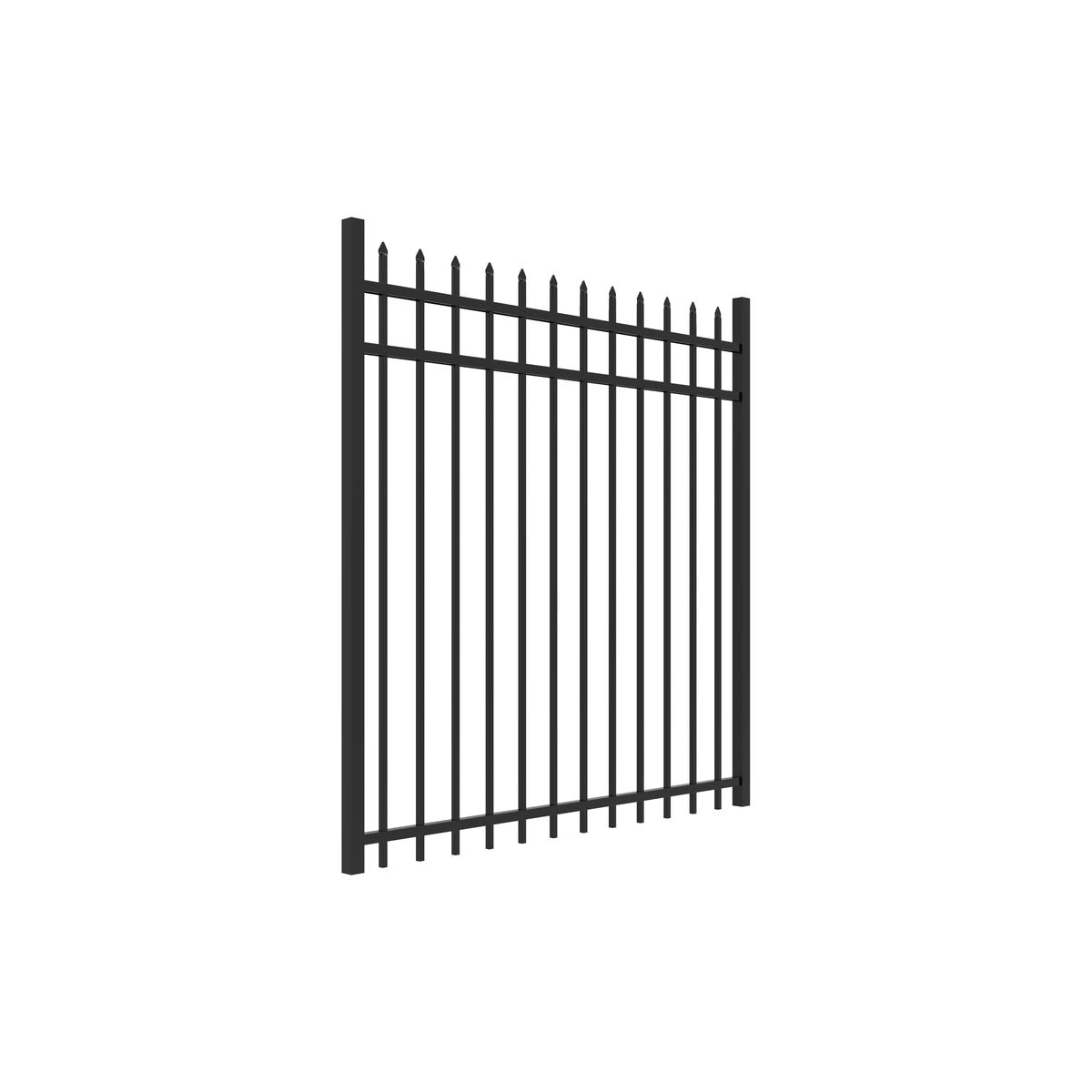 Marble Harbor Series - Straight Gate - 5' x 5' - ActiveYards - Black