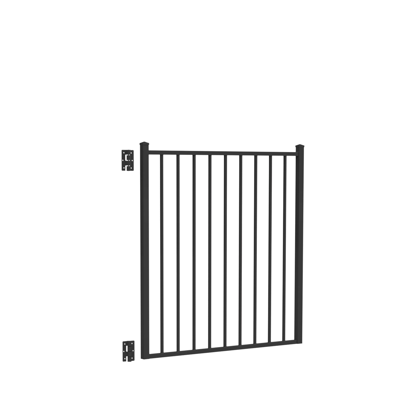 Bedrock Harbor Series - Straight Gate - 4' x 4' - ActiveYards - Black