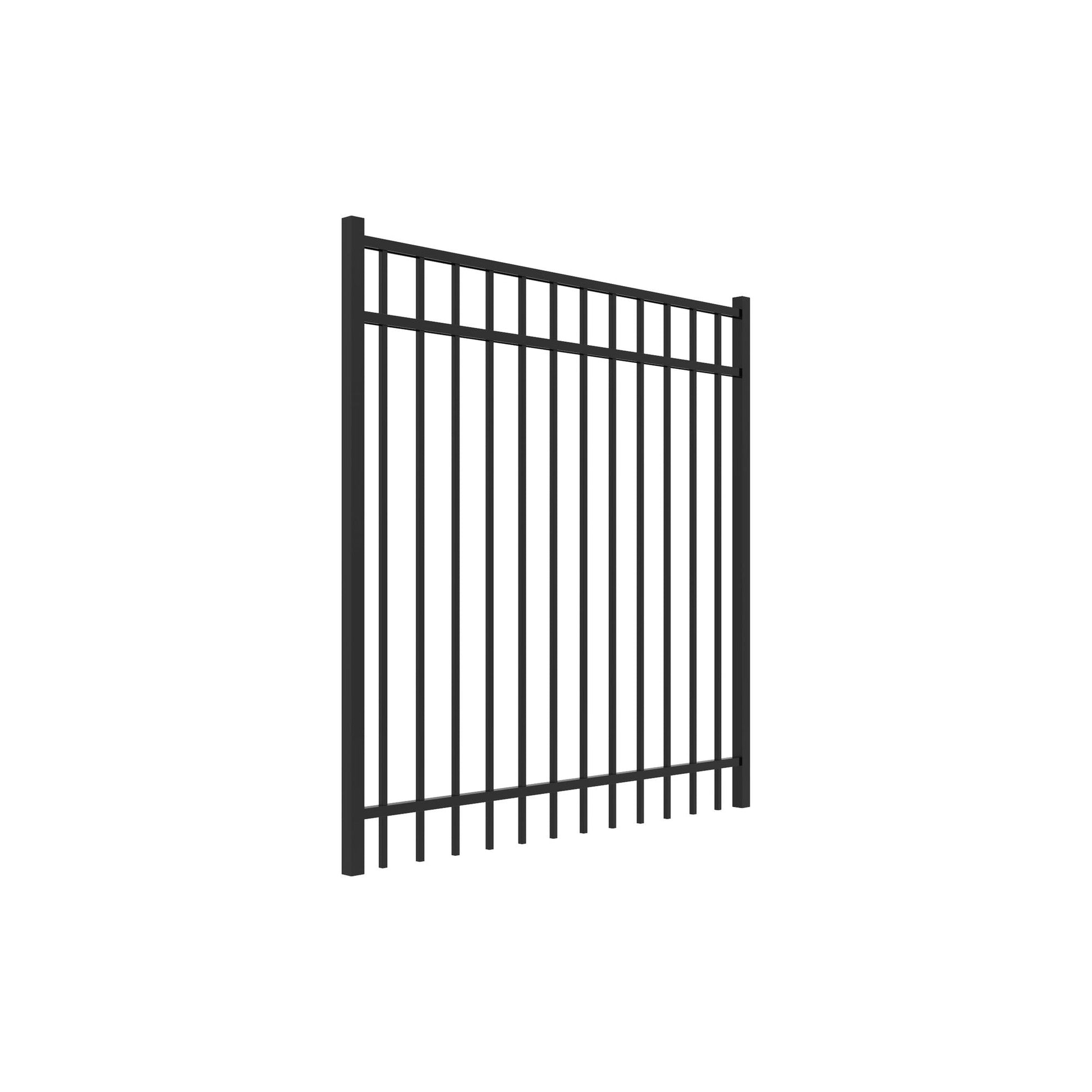 Granite Harbor Series - Straight Gate - 5' x 5' - ActiveYards - Black